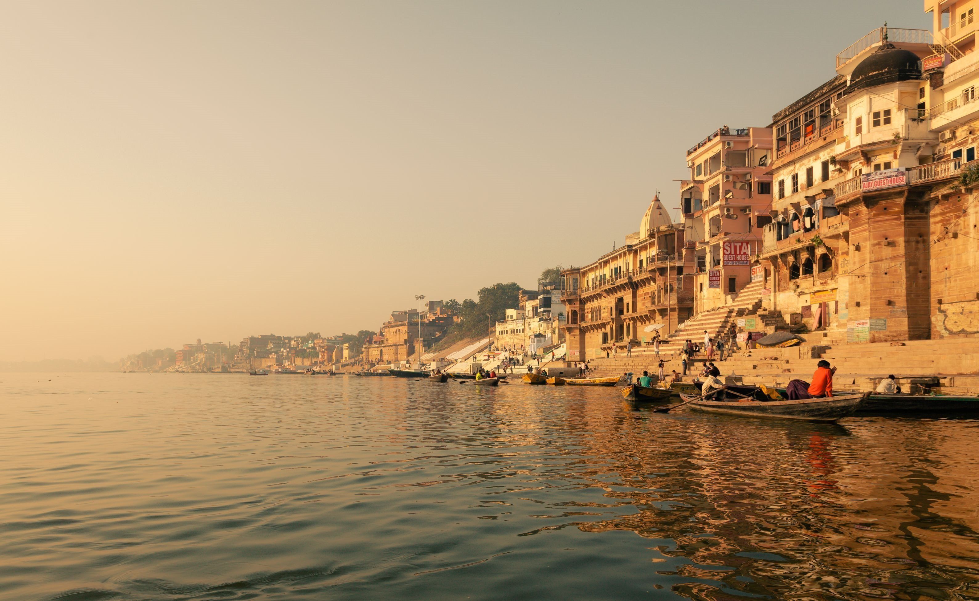 3177x1951 The Ganges Wallpaper