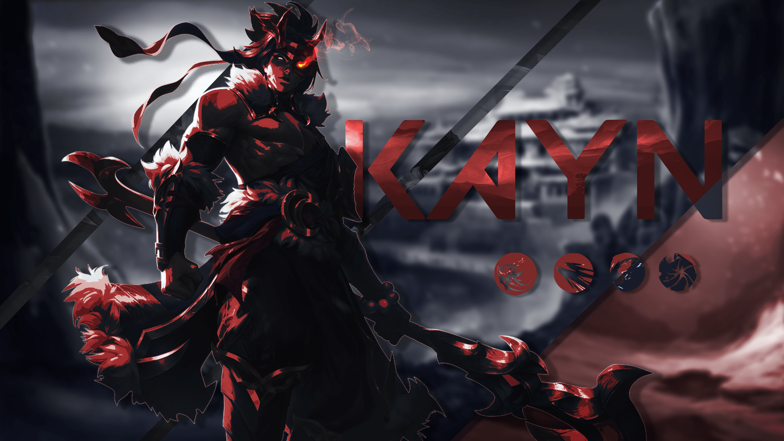 2560x1440 Picked up PS again recently, made a snow moon kayn edit. Hope you like it