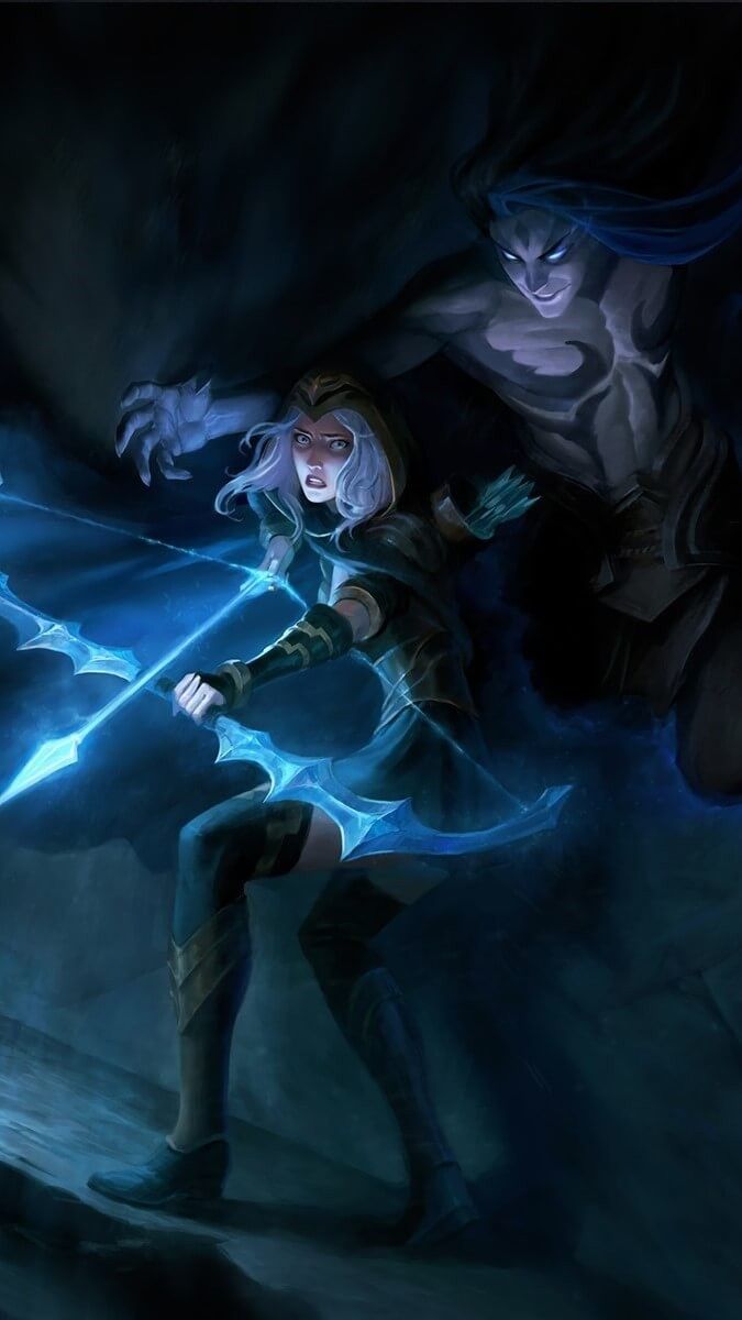 675x1200 Snow moon kayn wallpaper. League of legends archer, League of legends wallpaper, League of legends arcane