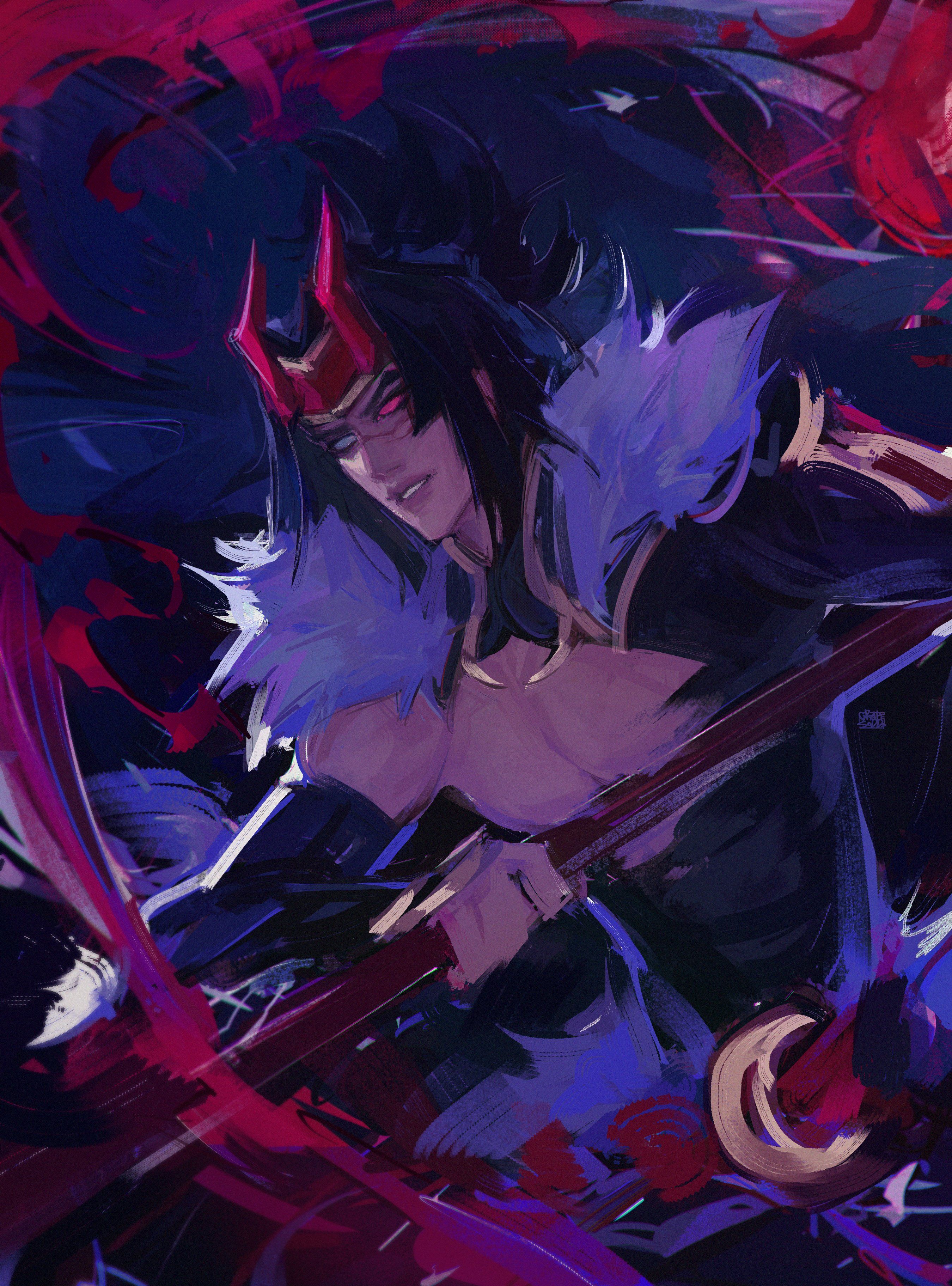 2700x3647 Snow Moon Kayn Anime Image Board
