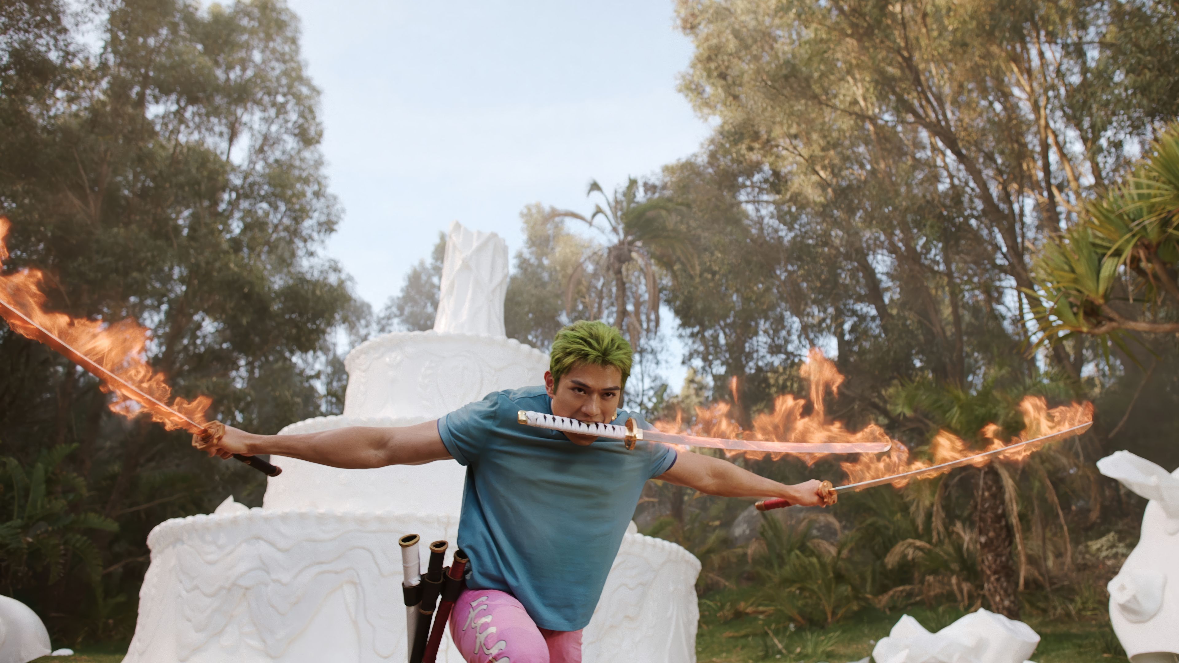 3840x2160 Zoro 3 Sword Style One Piece S02 Netflix Wallpaper 4K HD PC