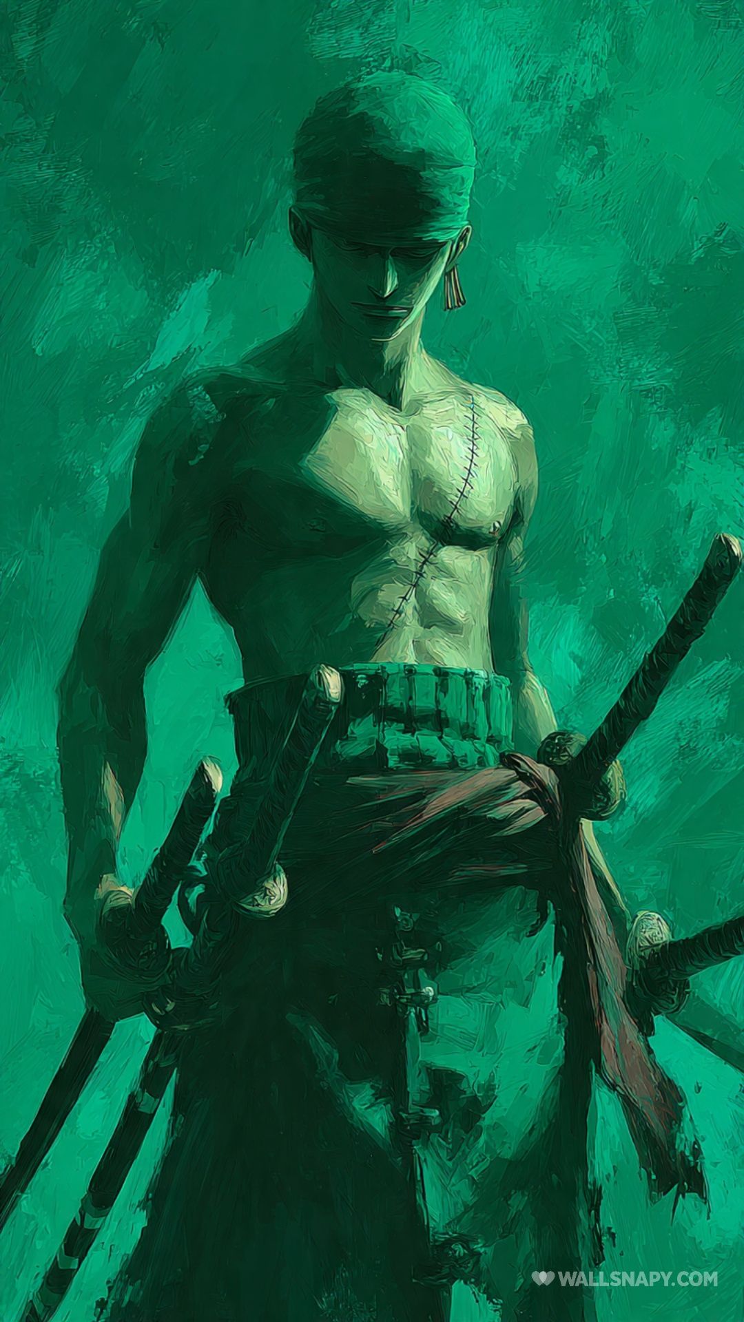 1080x1920 One piece zoro epic fight 3 katanas 4k