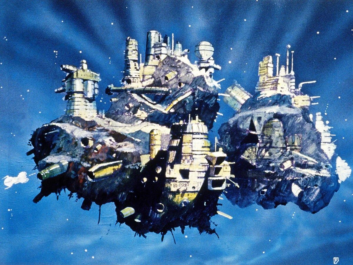 1200x900 Alien Explorations: Alien: Chris Foss's refinery on asteroids
