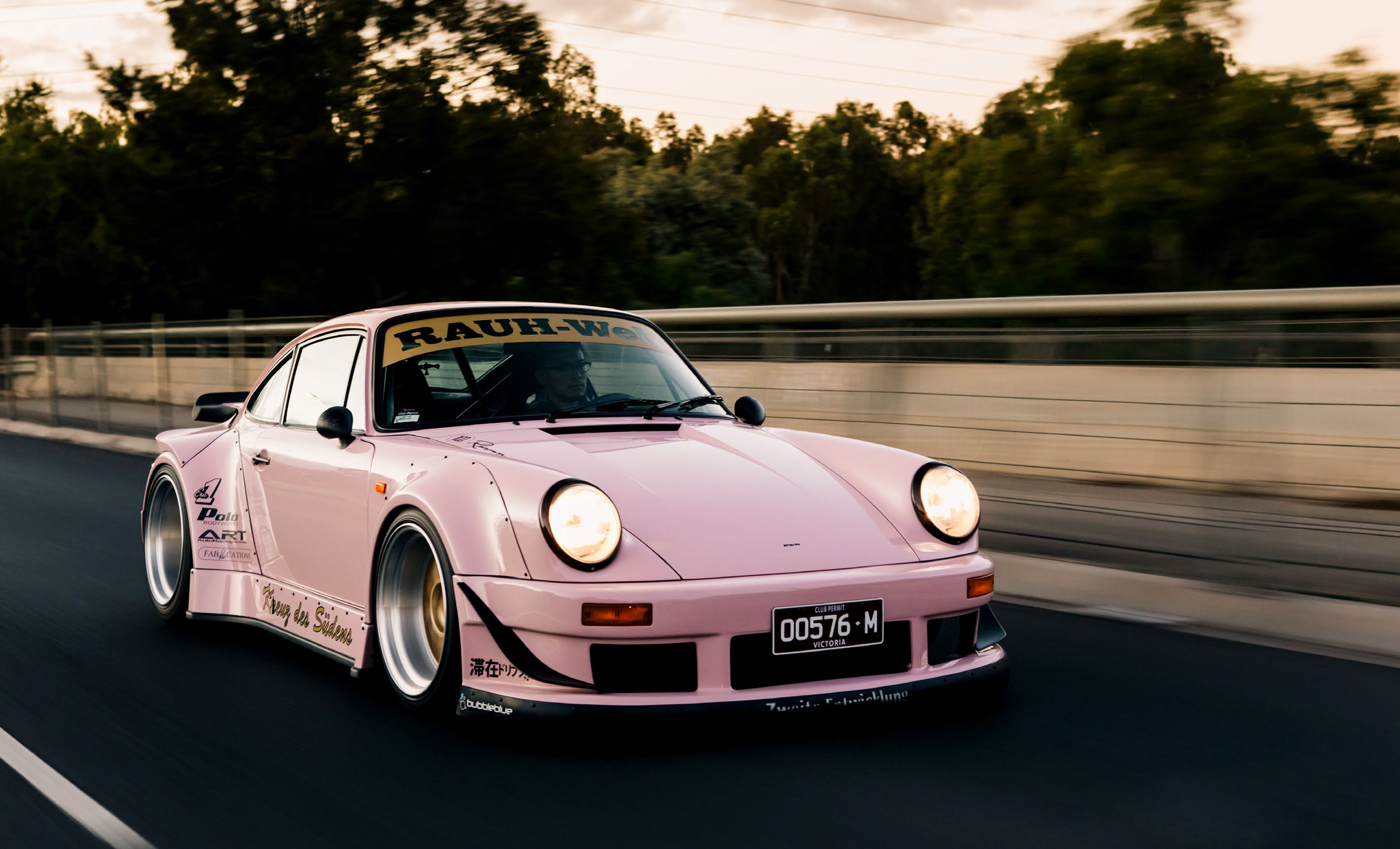 4096x2484 Pink Porsche 4k Wallpaper