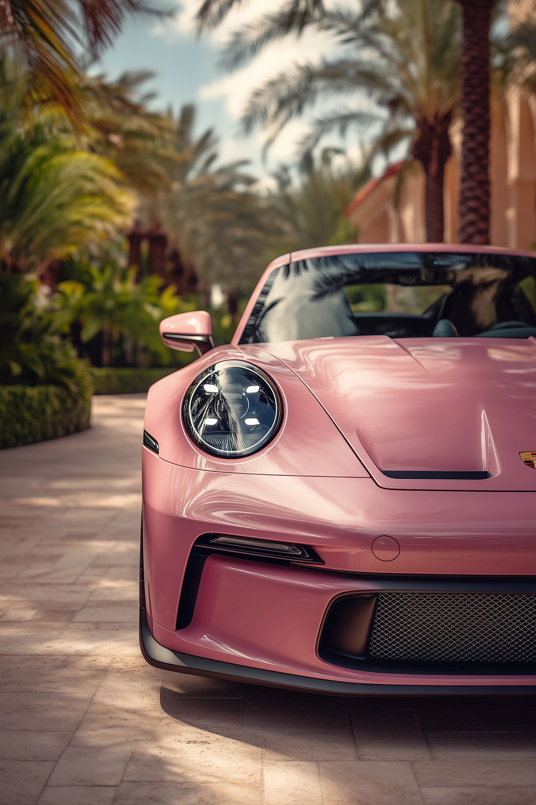 1792x2688 Pink Porsche 911 Gt3: Luxury Meets Style • PromptDen
