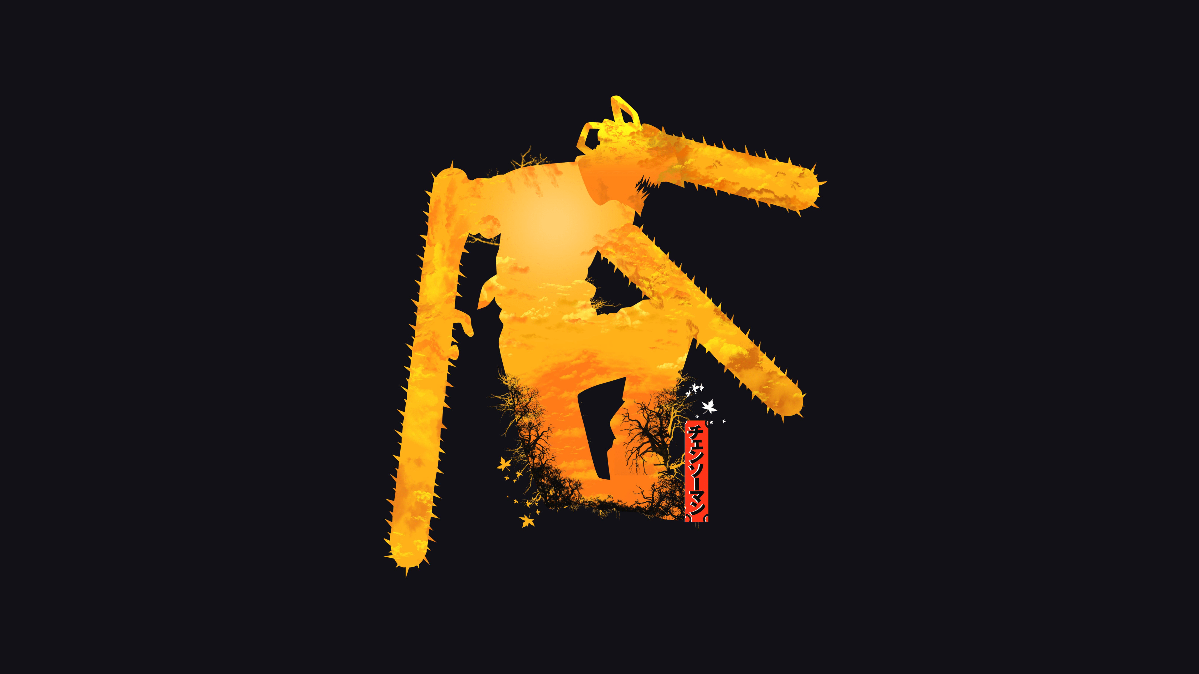 3840x2160 Chainsaw Man Wallpaper 4K, Dark background, Denji, AMOLED