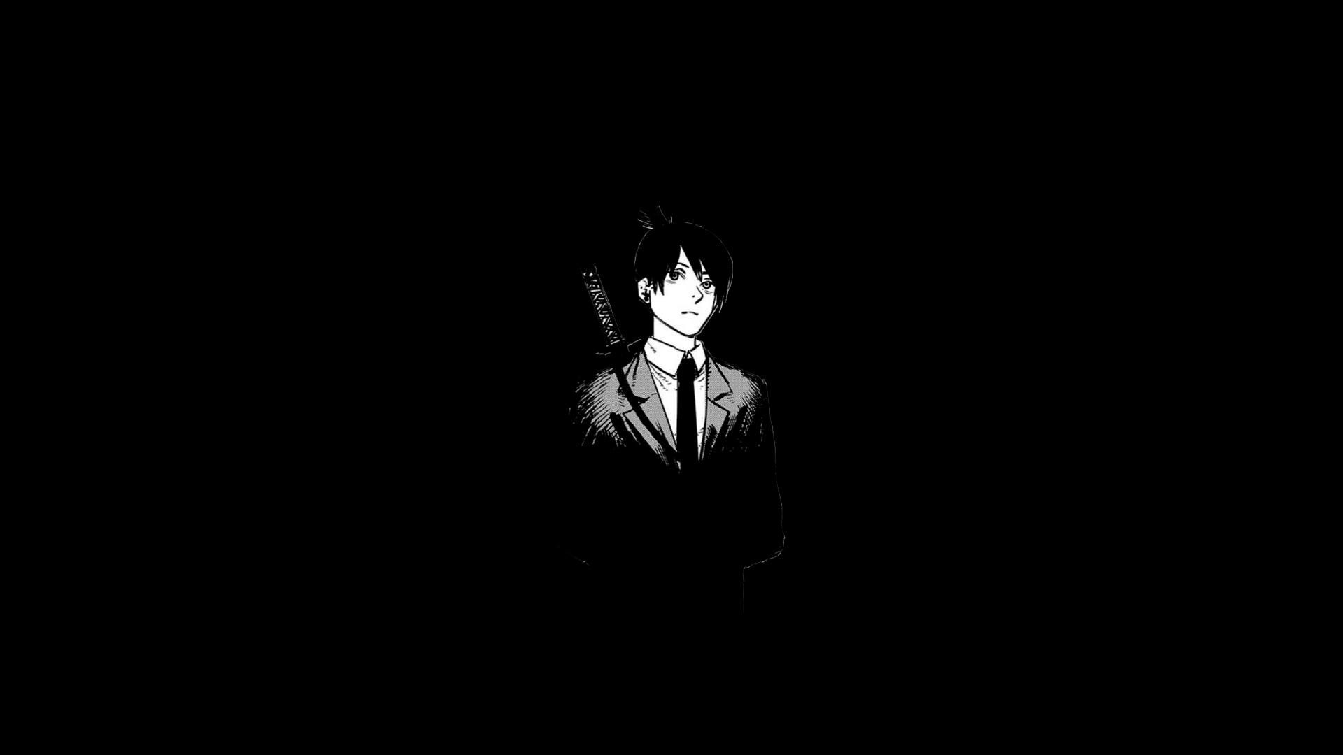 1920x1080 Working on a Chainsaw Man MMV and ended up with a few minimalistic wallpaper. Happy to take requests for any panels!