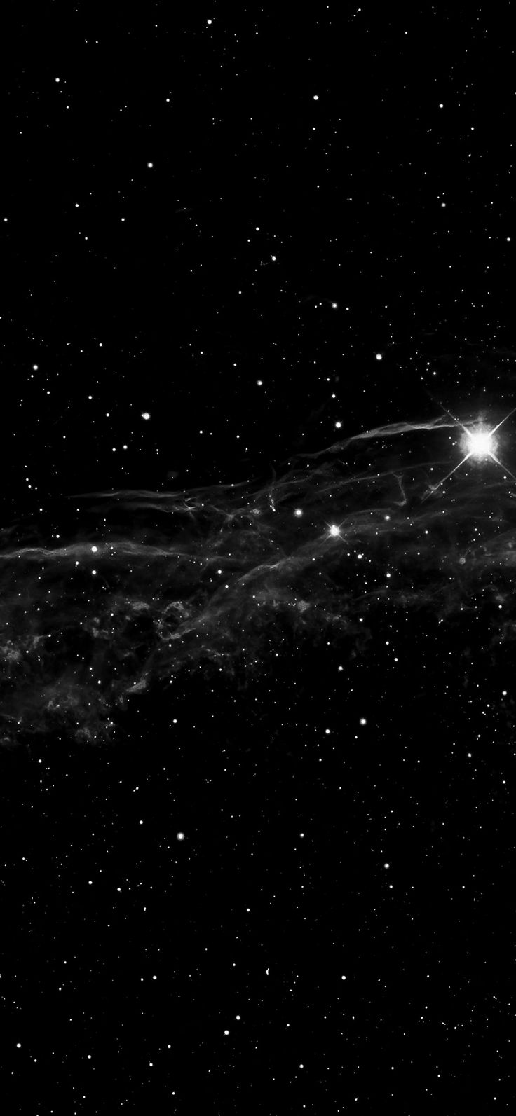 736x1593 Dark Aesthetic Star Wallpaper Free Galaxy Star Background. Black nebula wallpaper, Galaxy background black