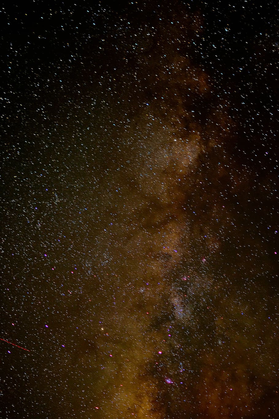 910x1365 HD wallpaper: Black and Brown Galaxy Digital Wallpaper, astronomy, constellation