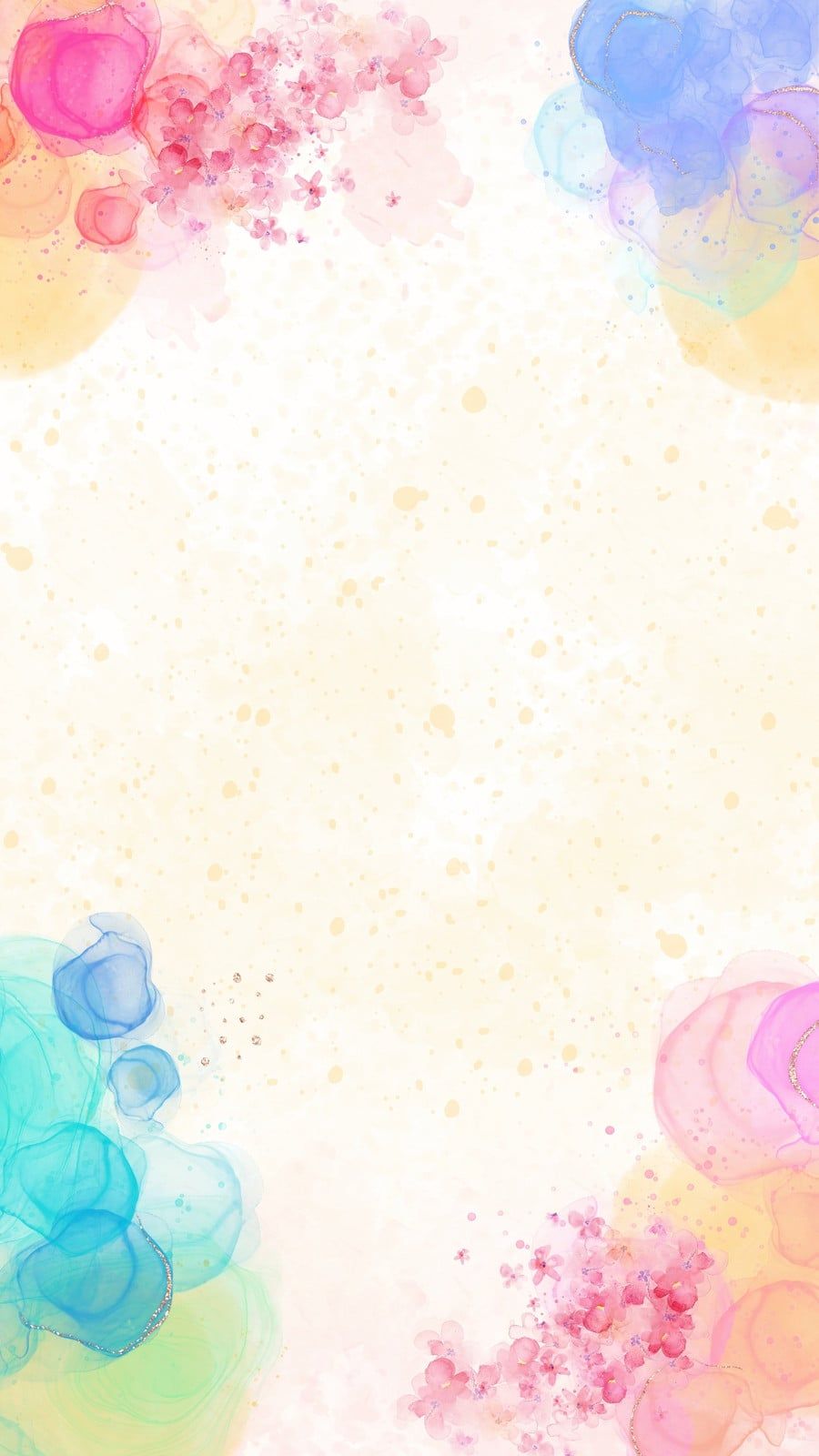 900x1600 Free and customizable watercolor templates