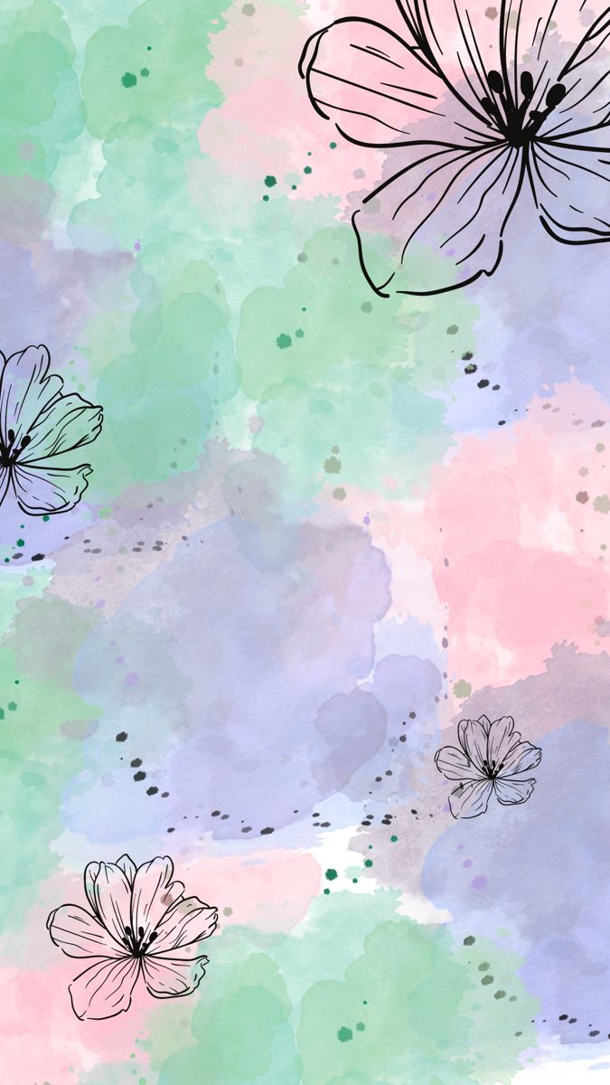 675x1200 Watercolor iPhone Wallpaper