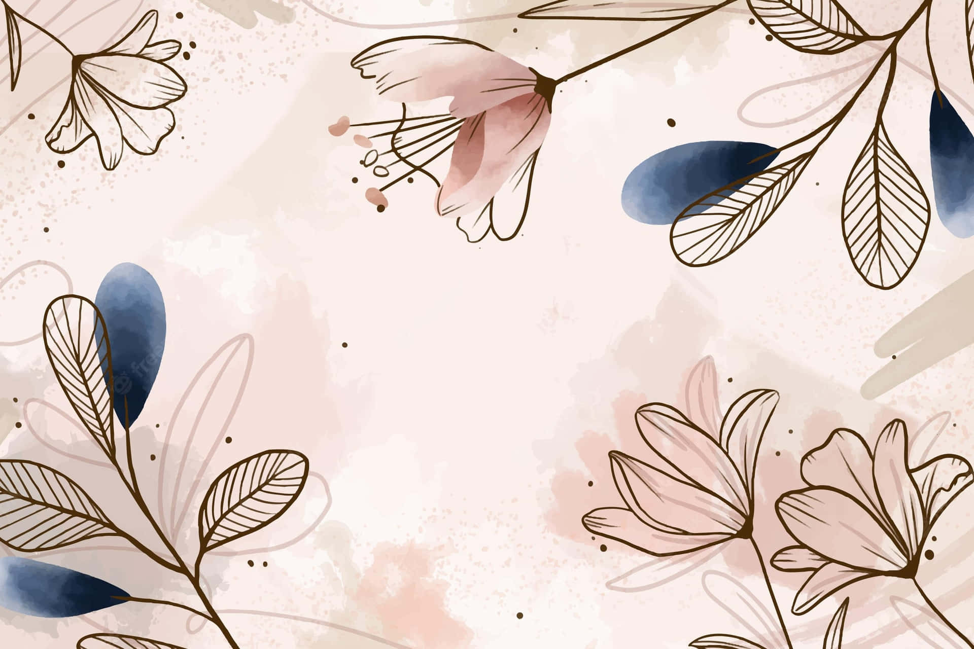 1920x1280 Watercolor Floral Wallpaper