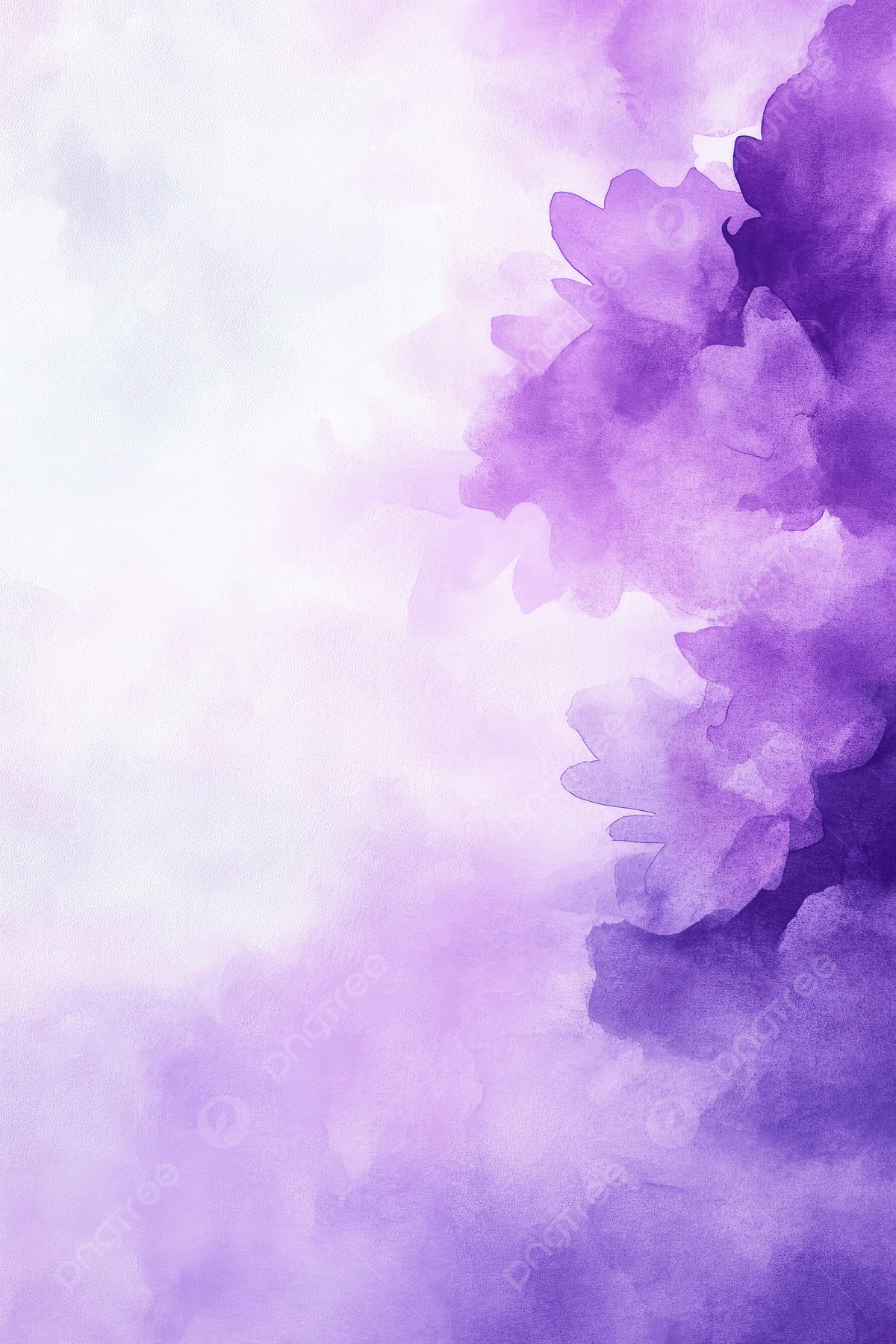 1200x1800 Watercolor Painting With A Purple And White Background Soft Pastel Colors Blurry And Dreamy In Appearance Wallpaper Image For Free Download