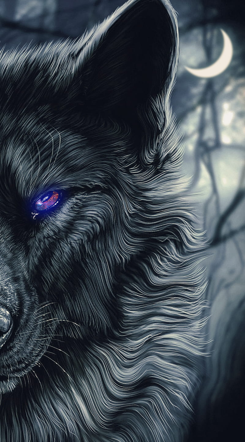 800x1440 WOLF, black, HD phone wallpaper