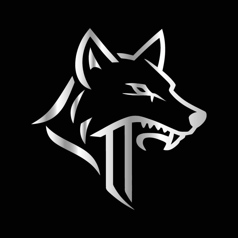 980x980 the wolf logo is shown on a black background. Fox head illustration