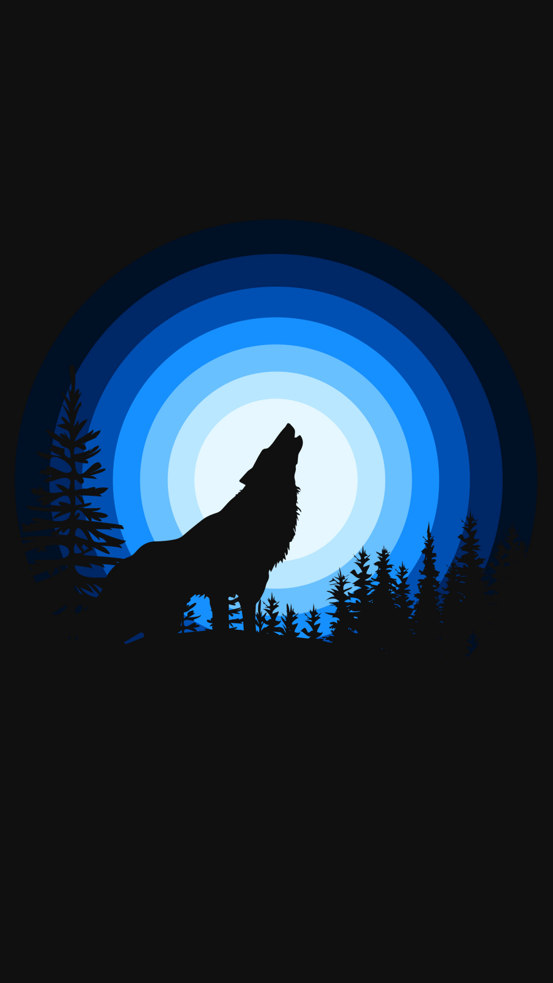 1080x1920 Wolf Wallpaper 4K, Howling, Silhouette