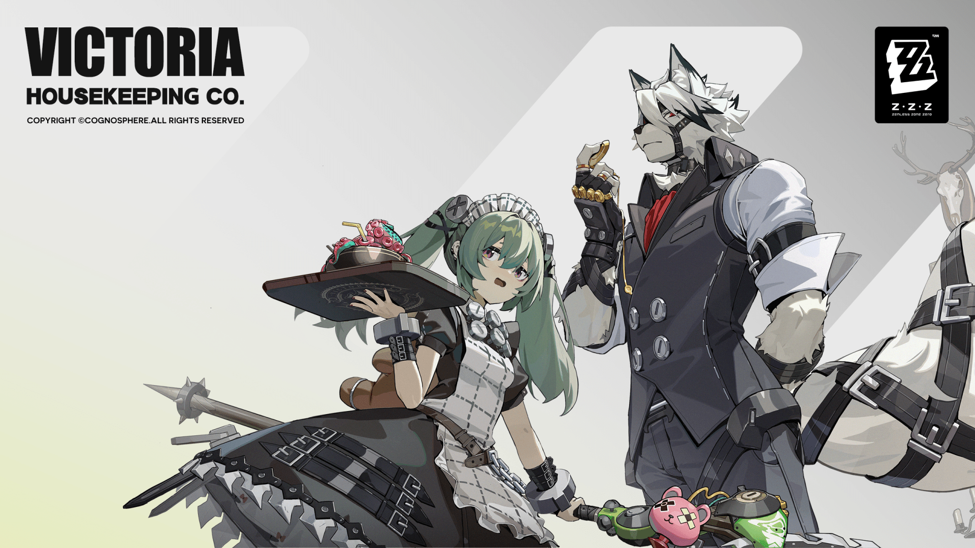 1920x1080 Zenless Zone Zero HD: Von Lycaon & Ally Dynamic Wallpaperx1440