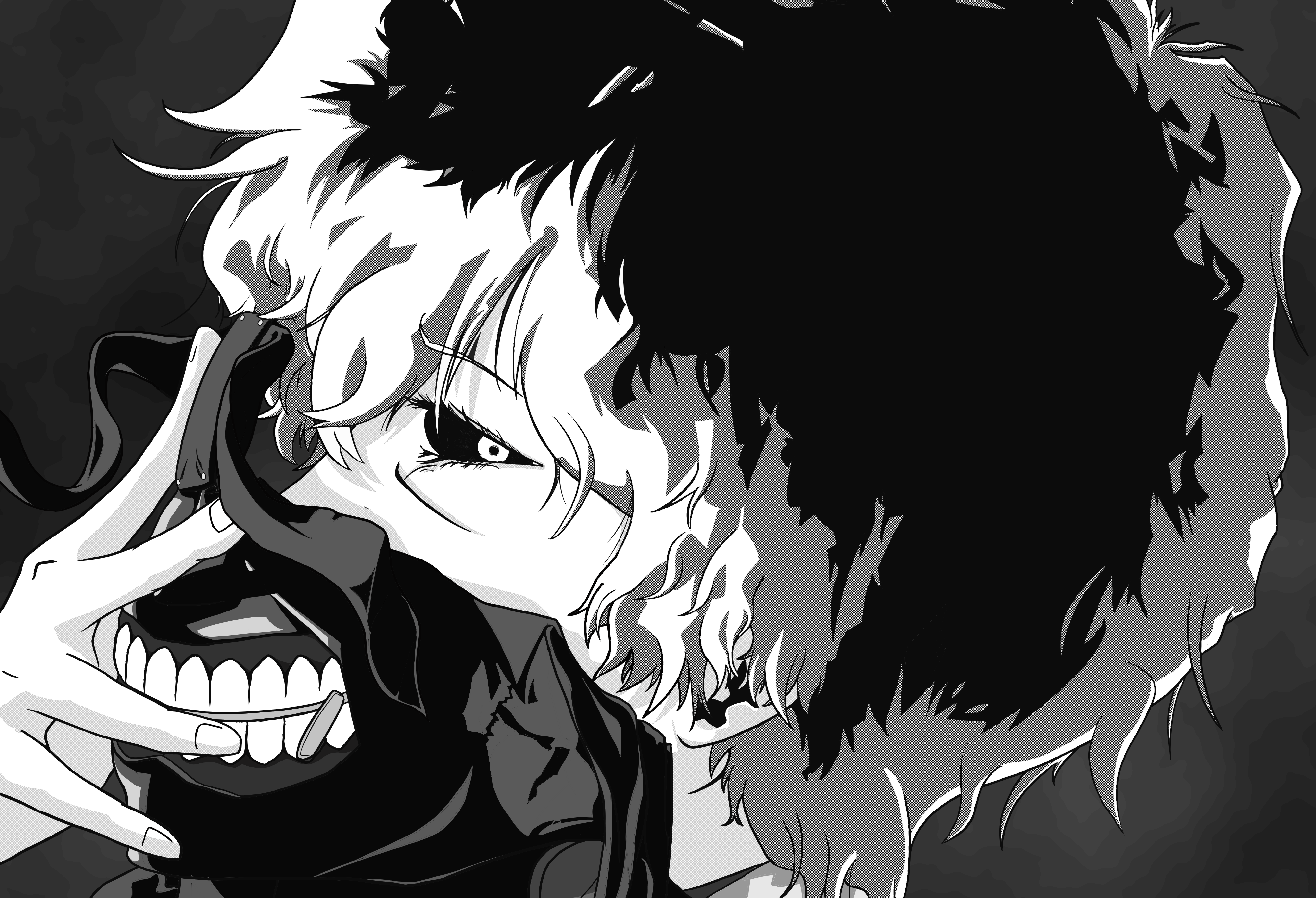 4000x2730 Tokyo Ghoul Black And White Wallpaper