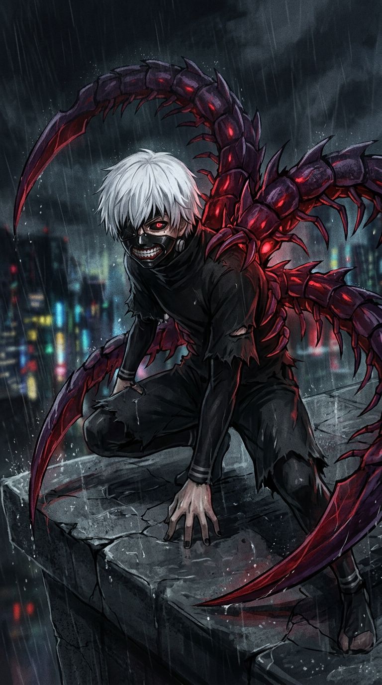 768x1376 Best Ken Kaneki PFP: Aesthetic, 4k Manga & Wallpaper