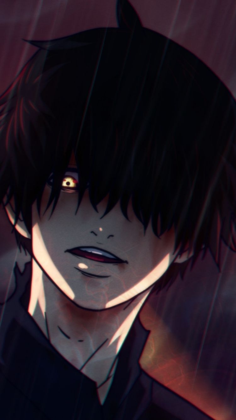 750x1334 Phone wallpaper: Anime, Tokyo Ghoul:re, Tokyo Ghoul, Ken Kaneki, Yellow Eyes, Black Hair, Rain 1327336