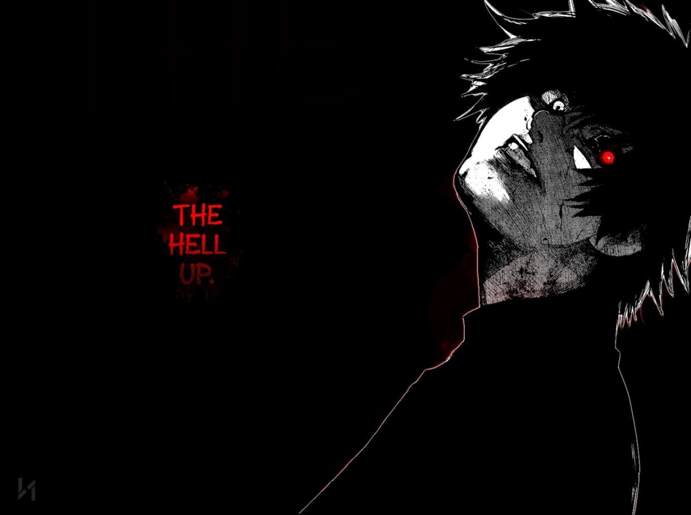 1362x1015 Tokyo Ghoul Black And White Wallpaper