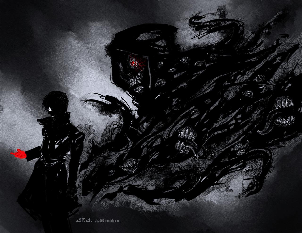 1280x985 Black Reaper Kaneki Wallpaper