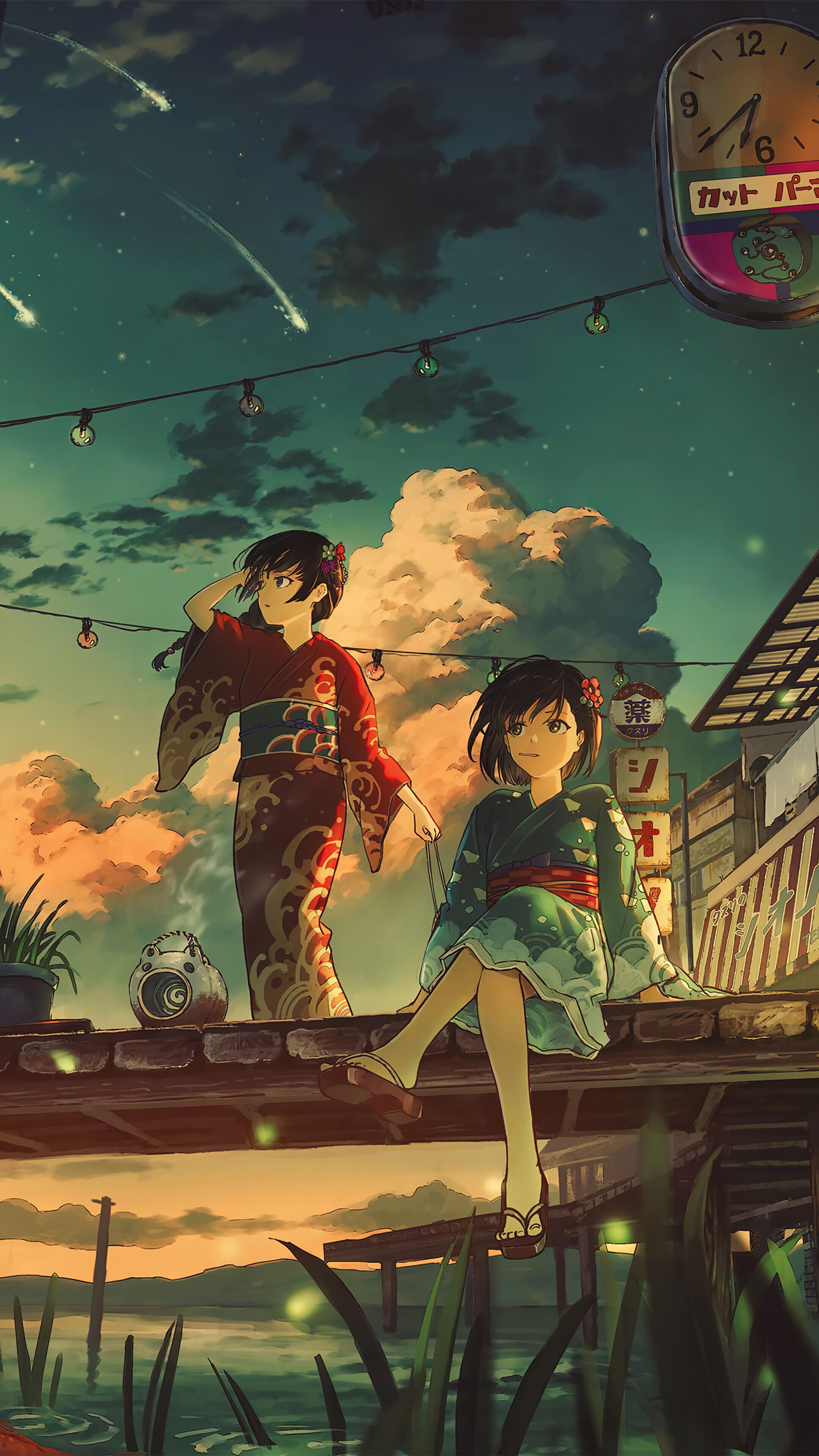 2160x3840 Anime Girls in Kimono 4K Wallpaper iPhone HD Phone h