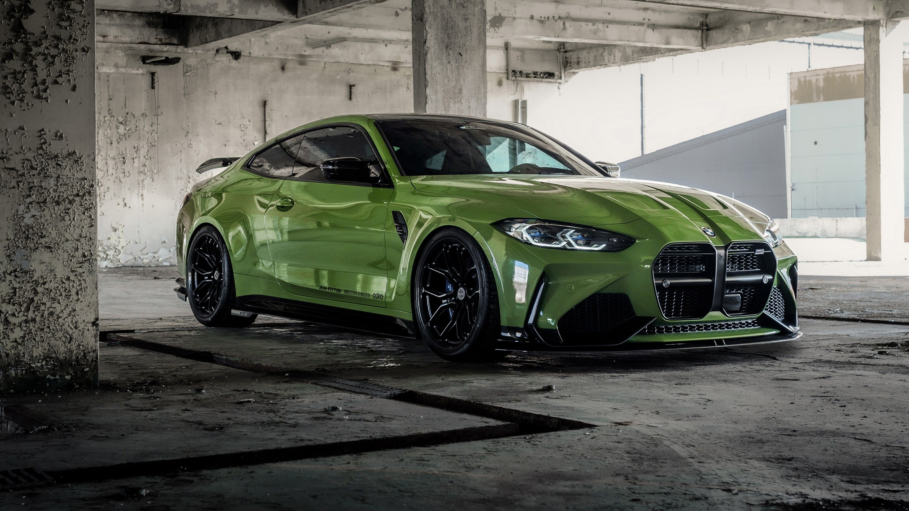 3840x2160 Green ADRO BMW M4 Coupé Facelift Kit Car 4K 5K HD Cars Wallpaper
