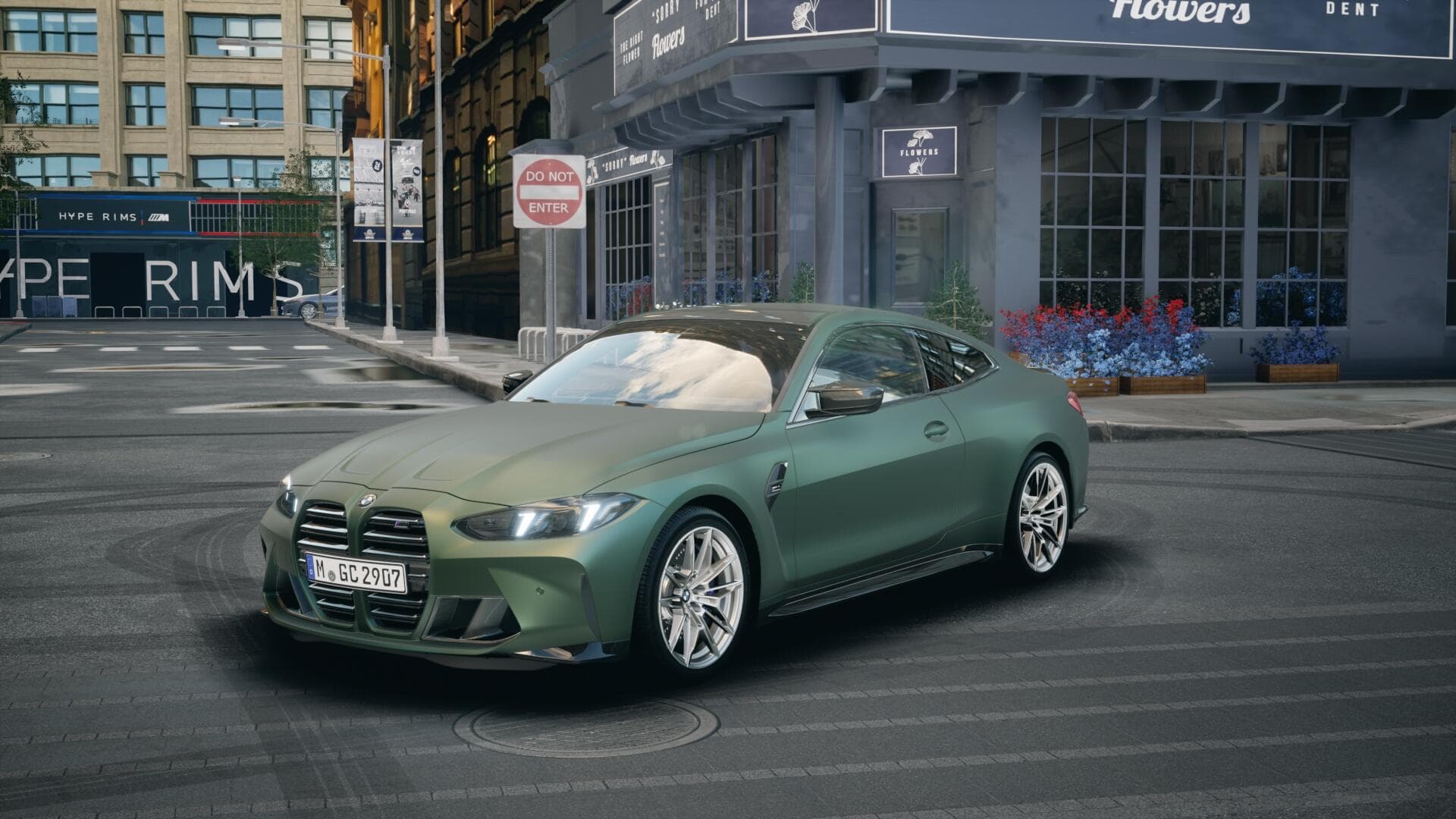 1920x1080 BMW Individual. BMW M4 Competition Coupé in BMW Individual Frozen Deep Green Metallic