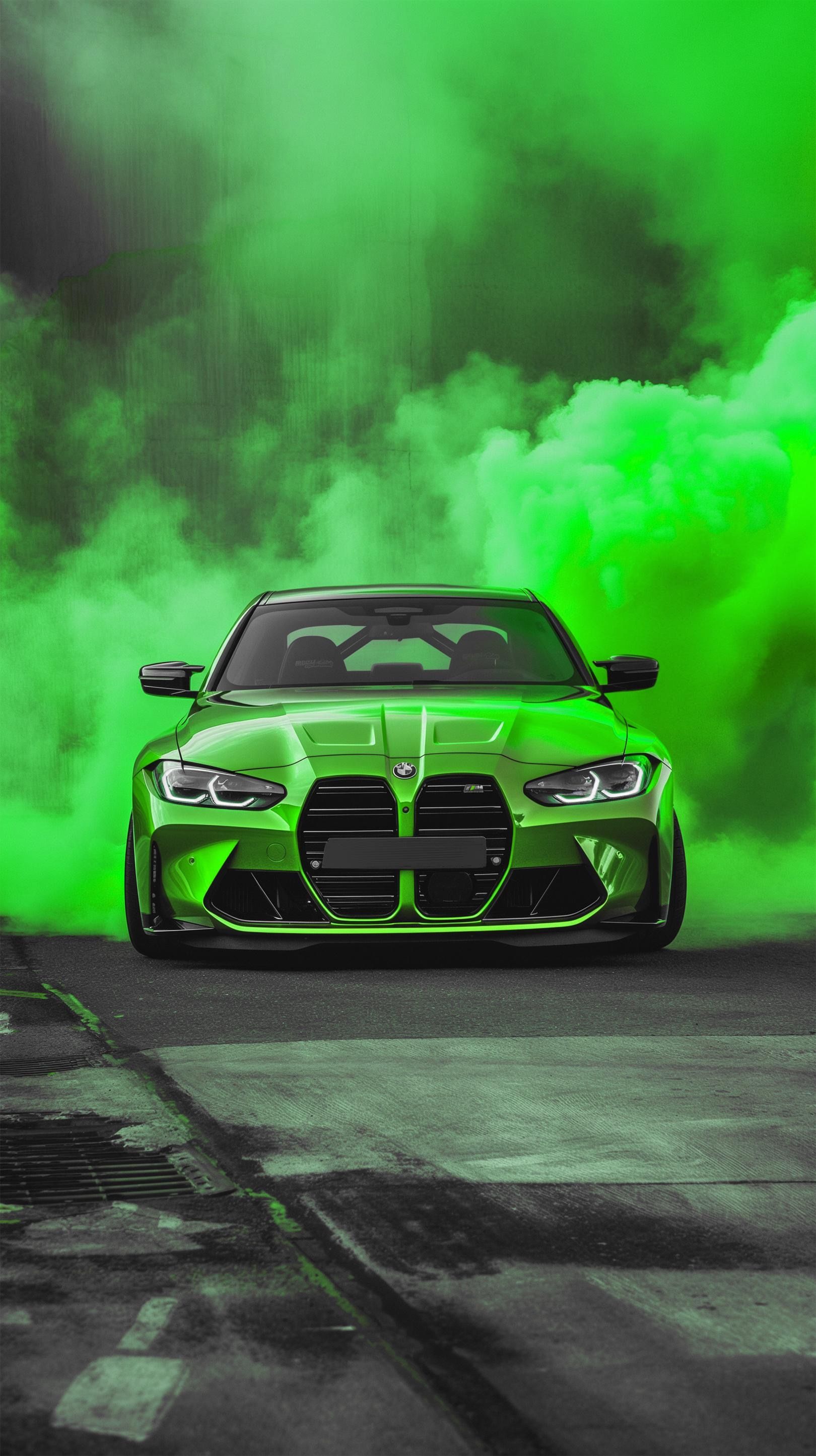 1620x2889 Green BMW M4 Competition HD Wallpaper Download