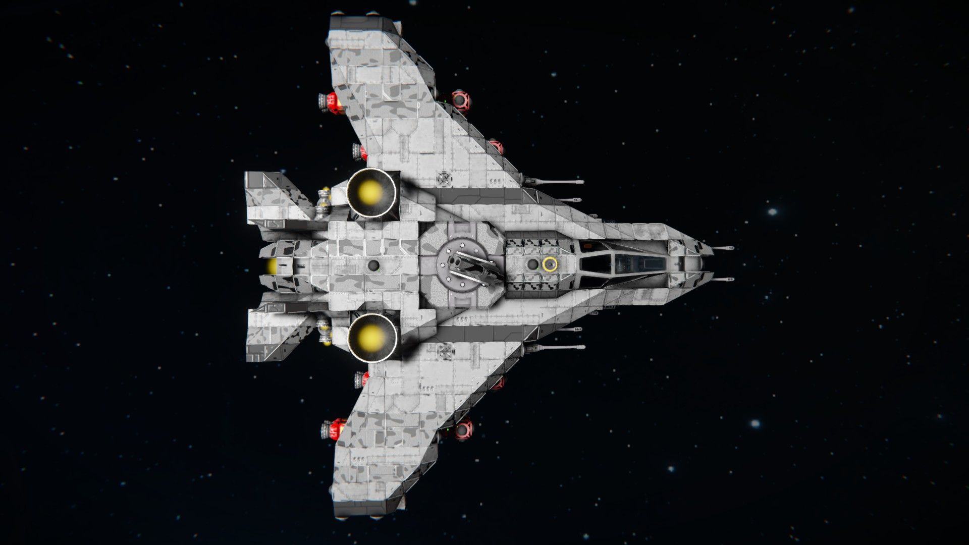 1920x1080 Fighter designs progression after hours in Space Engineers