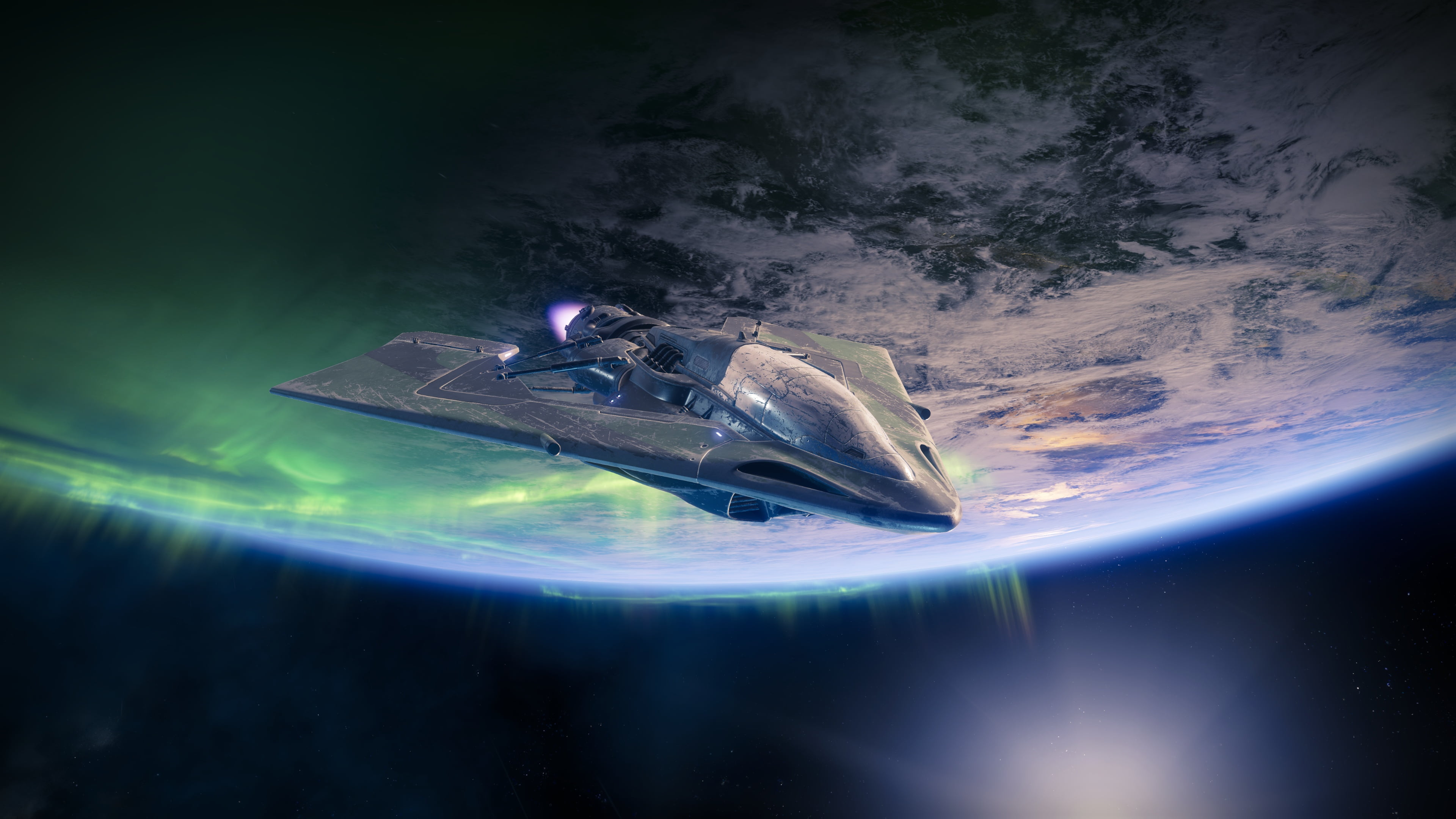 3840x2160 Fighter jet illustration, Destiny (video game), video games, digital art, space HD wallpaper