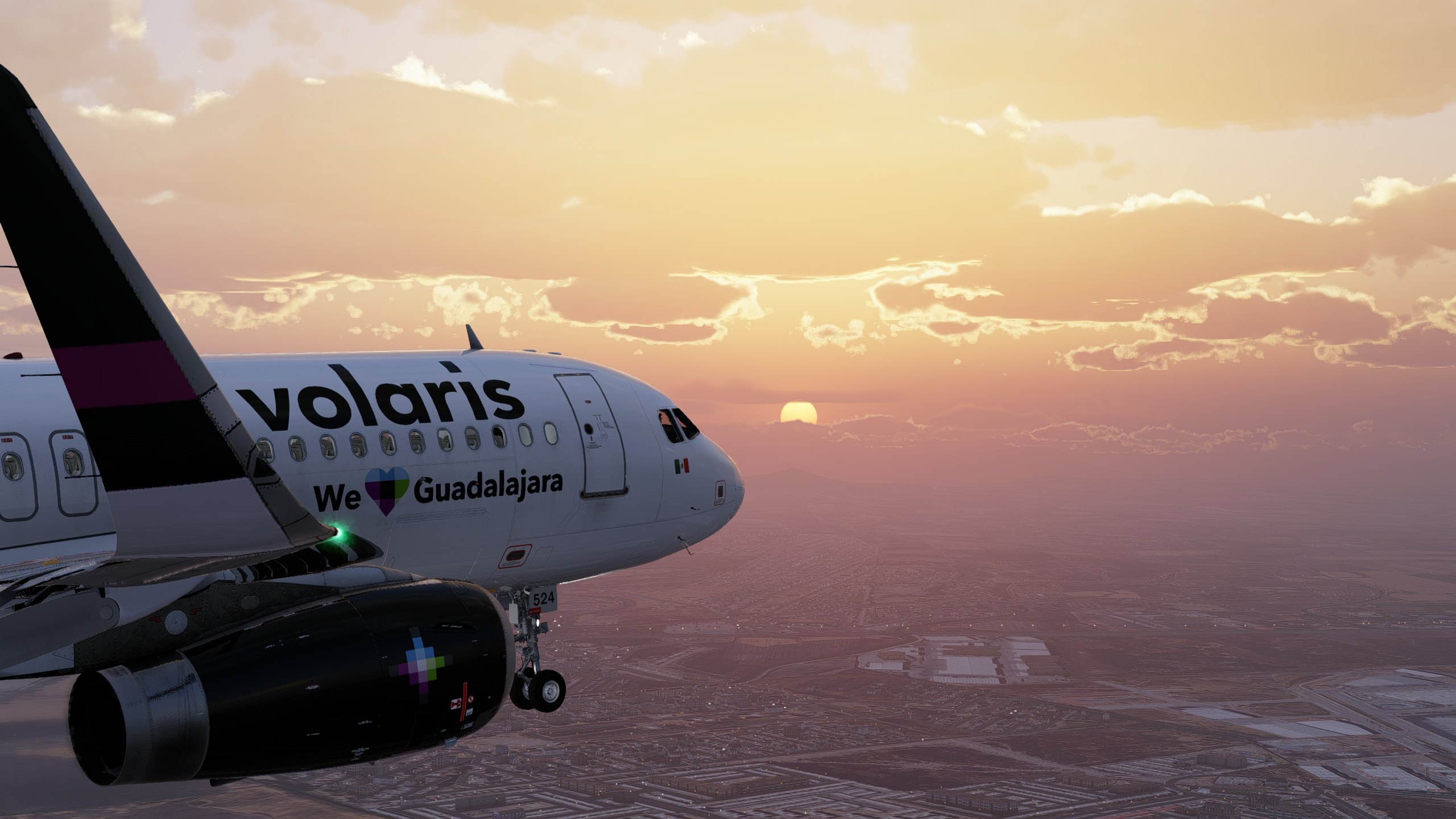 2560x1440 IAE Volaris N524VL We <3 Guadalajara Livery ToLiss A320 CEO (8K + 4K) A320 Plane.Org Forum