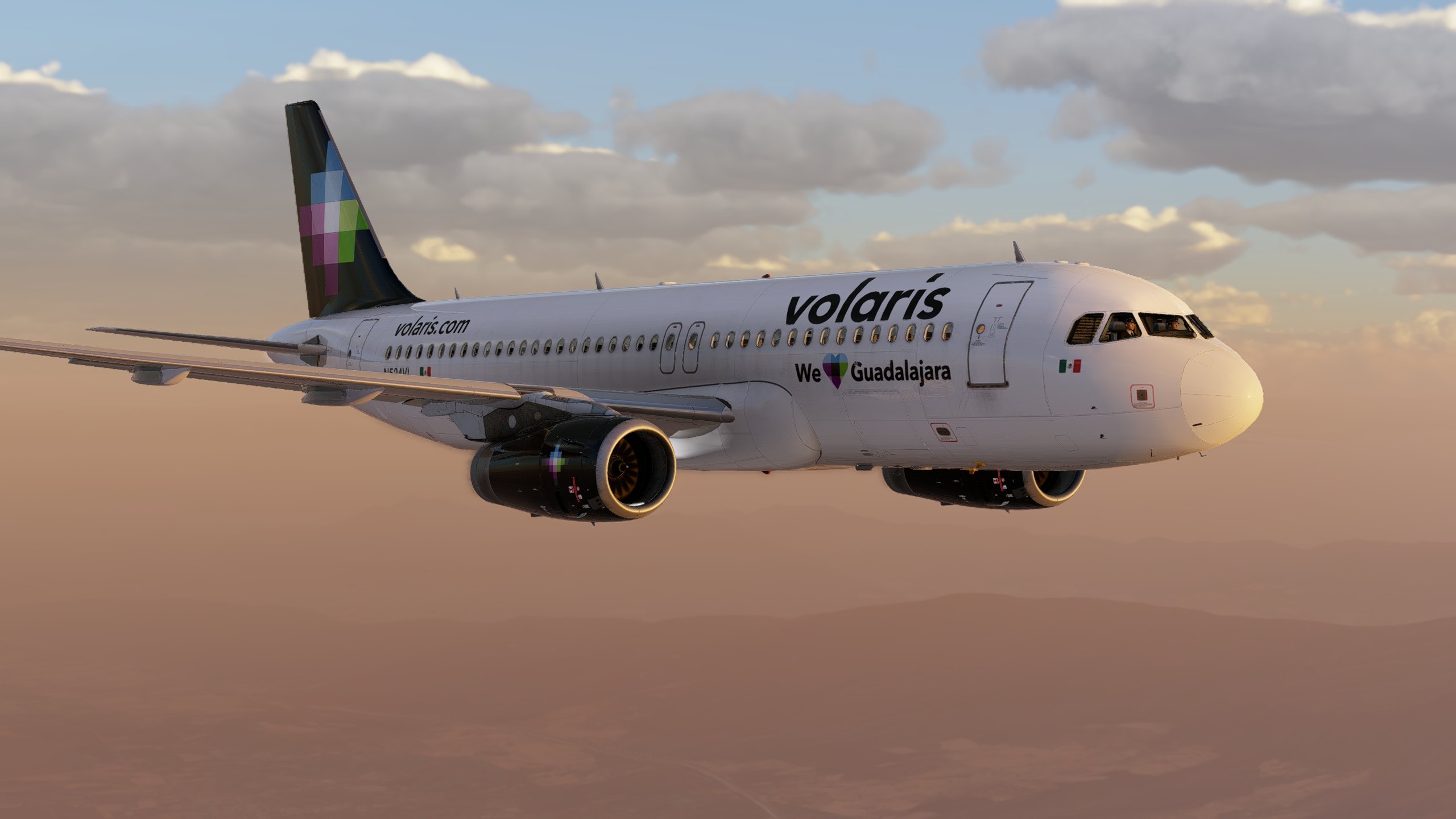 2560x1440 IAE Volaris N524VL We <3 Guadalajara Livery ToLiss A320 CEO (8K + 4K) A320 Plane.Org Forum