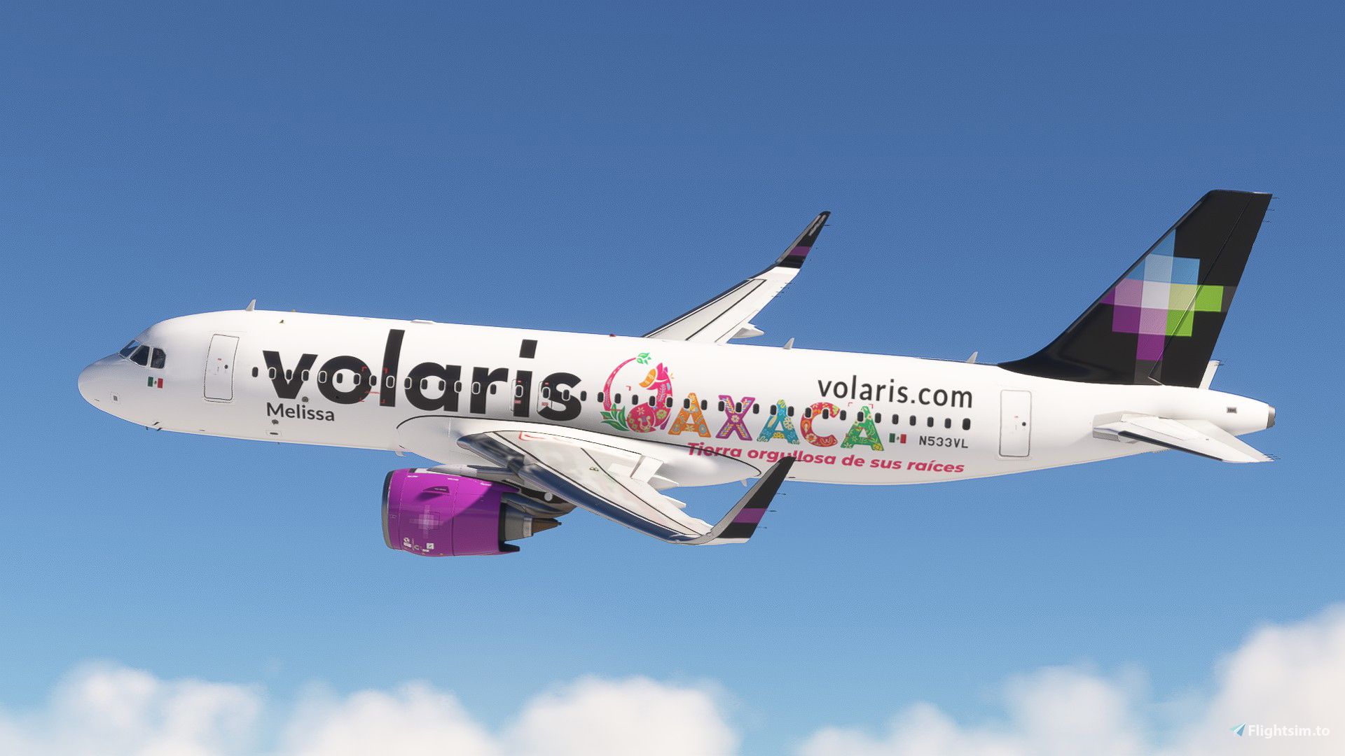 1920x1080 A32NX FBW A20N Volaris (N533VL Livery) Liveries for MSFS