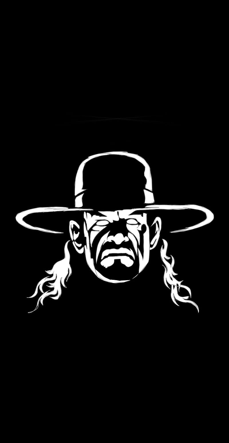 800x1545 Undertaker, black and white, wrestling, wwe, HD phone wallpaper