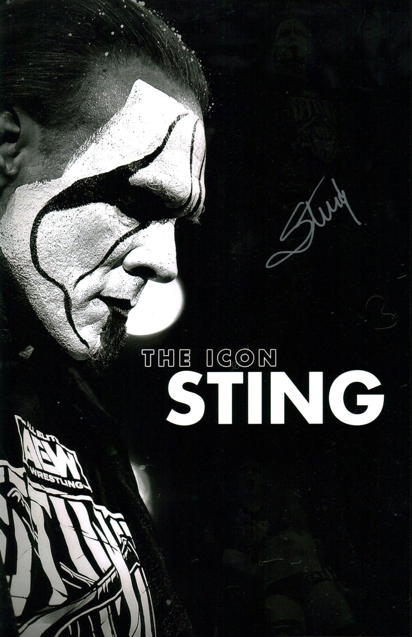 1325x2048 Sting WWE Wrestling 11x17 Signed Poster JSA Certified Autograph