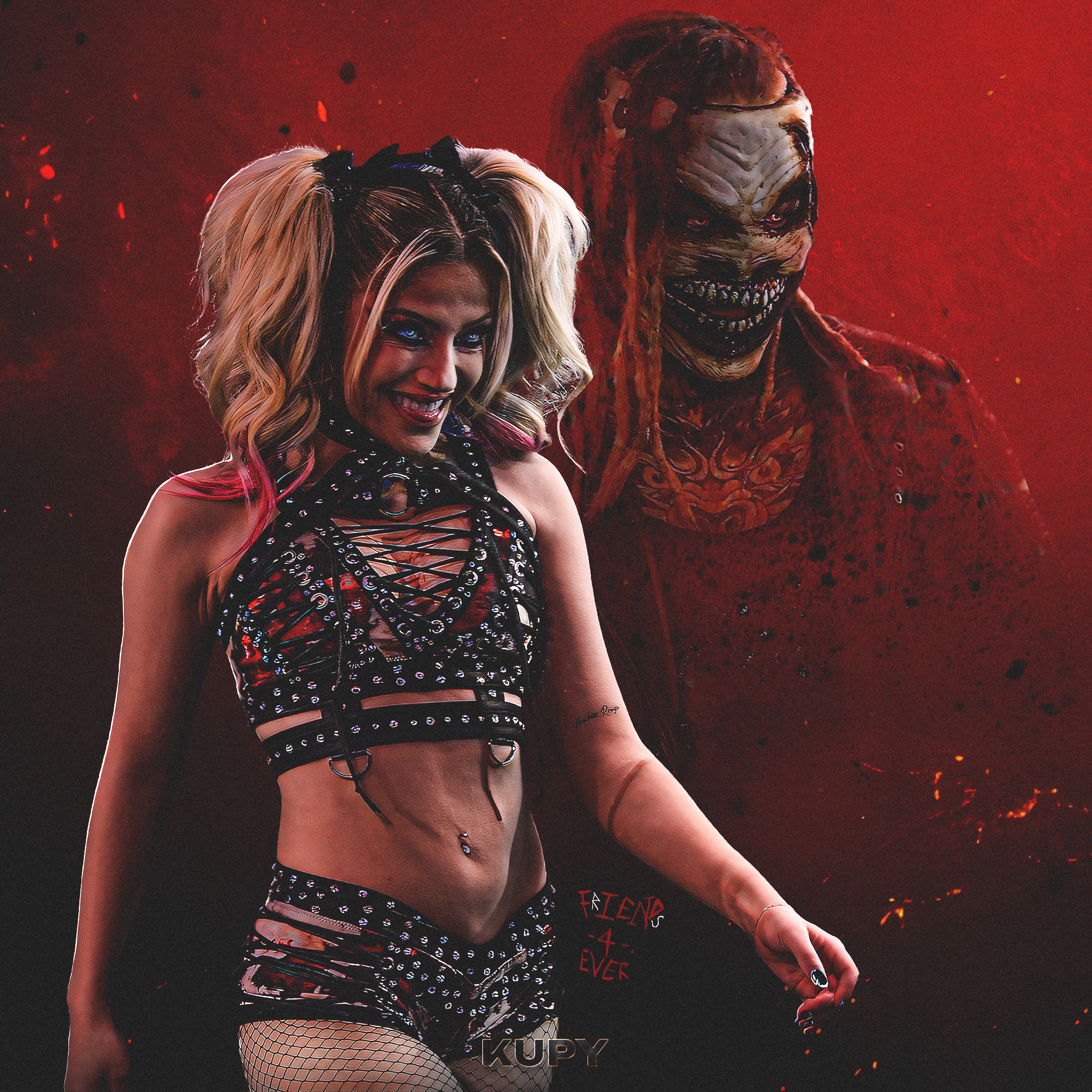 2160x2160 Alexa Bliss Wrestling Wallpaper