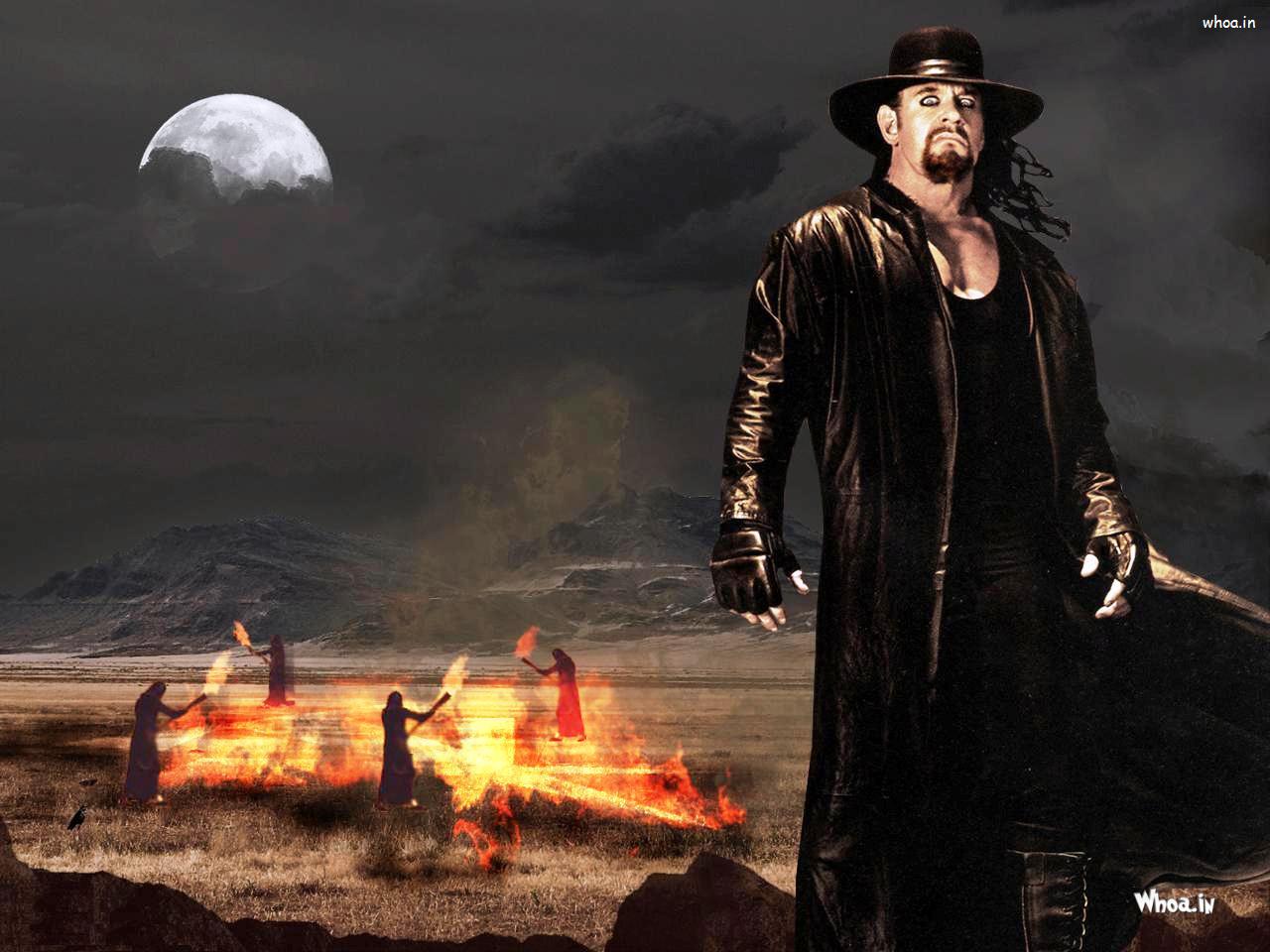 1280x960 WWE Legend The Undertaker Dark Night With Rest In Peace HD Wallpaper