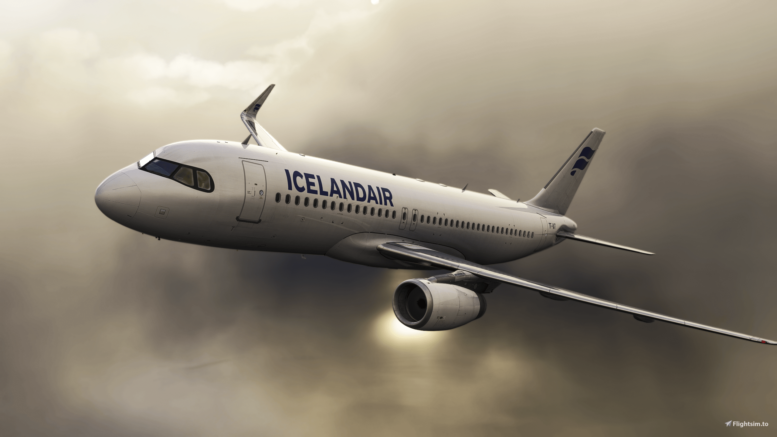 2560x1440 Iceland Air TF IAT A320 Aircraft Livery (Leased Aircraft) Liveries For MSFS