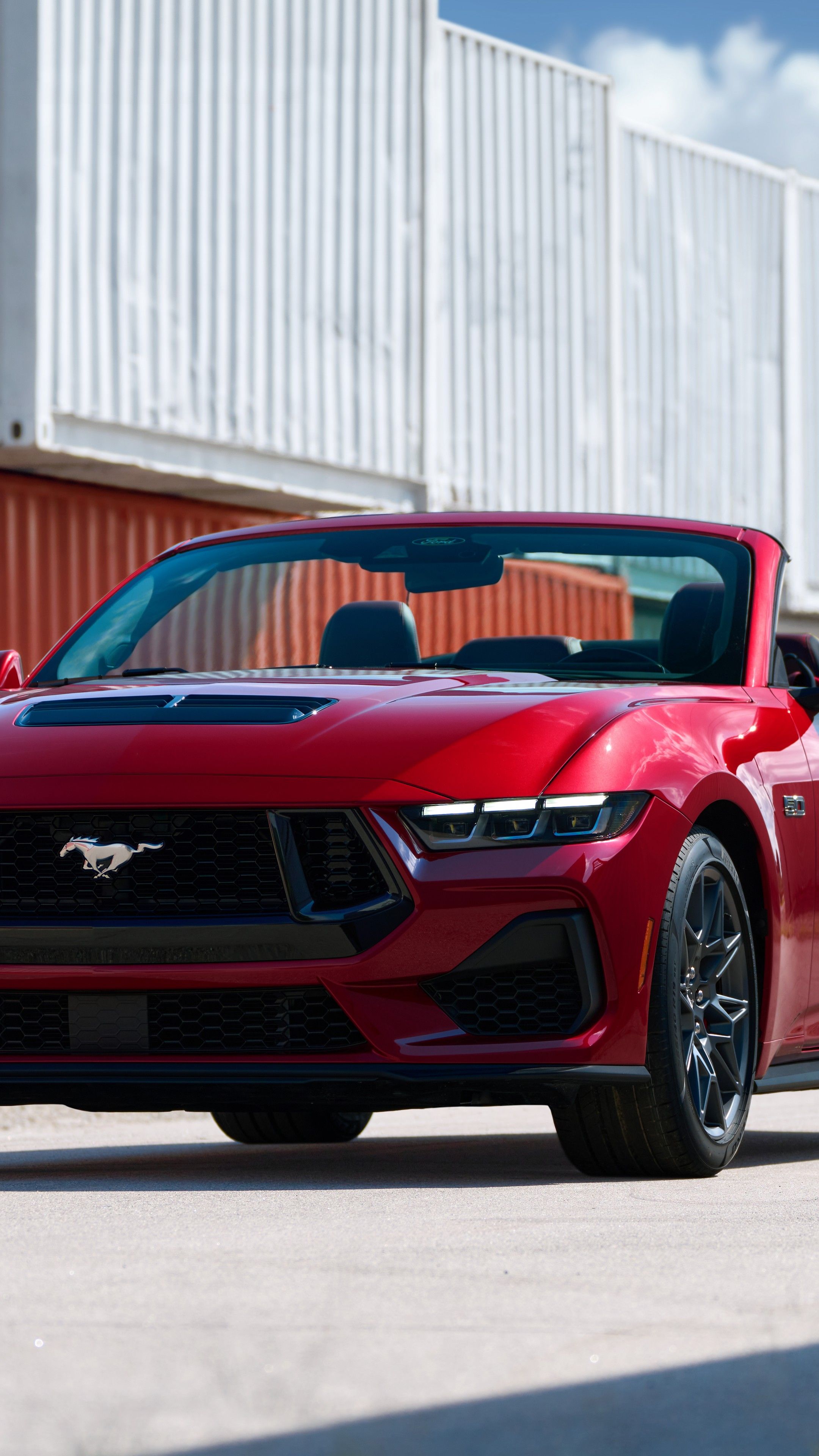 2160x3840 Wallpaper 2025 Ford Mustang Convertible, 2023 Ford Mustang, 2025 Ford Mustang, Ford, Ford Motor Company, Background Free Image