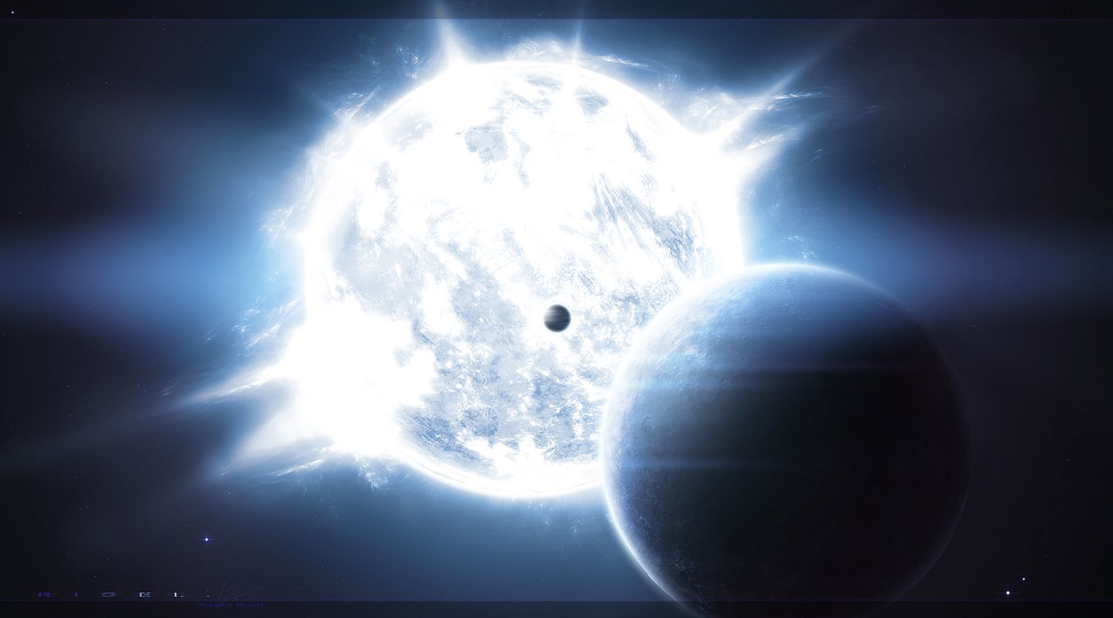 1600x889 Rigel. The supergiant blue