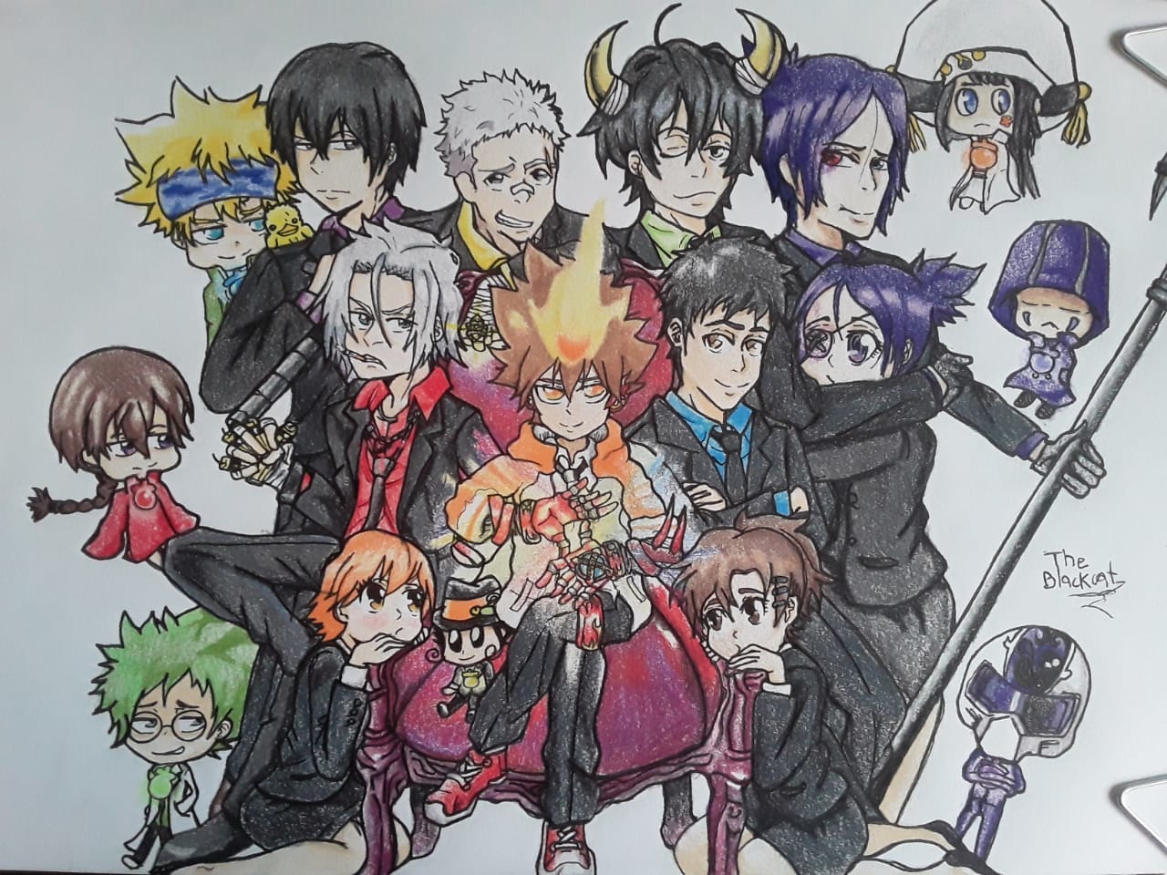 1280x960 the vongolas family fanart(katekyo hitman reborn) TheBlackcat ART street