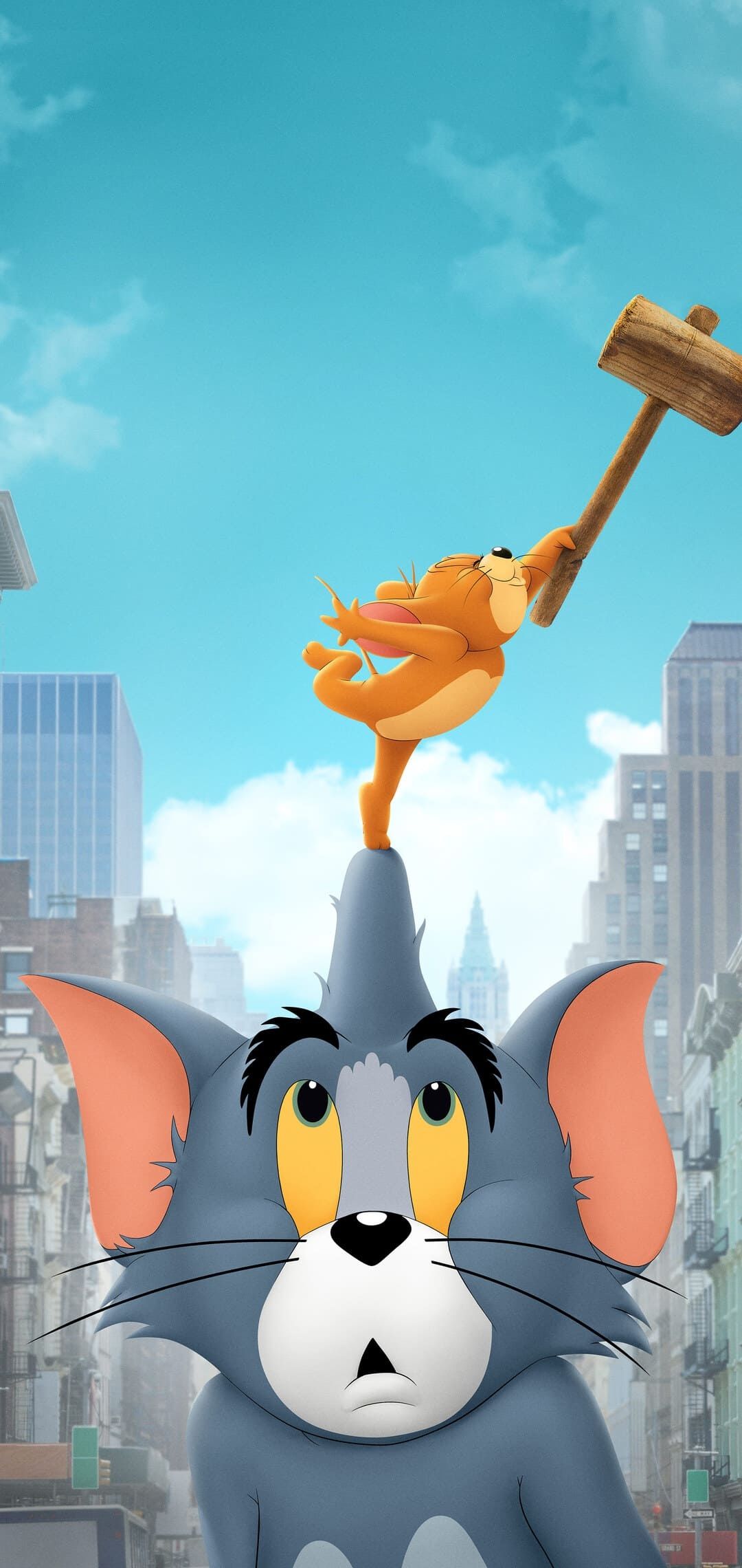 1080x2280 Tom and Jerry Wallpaper