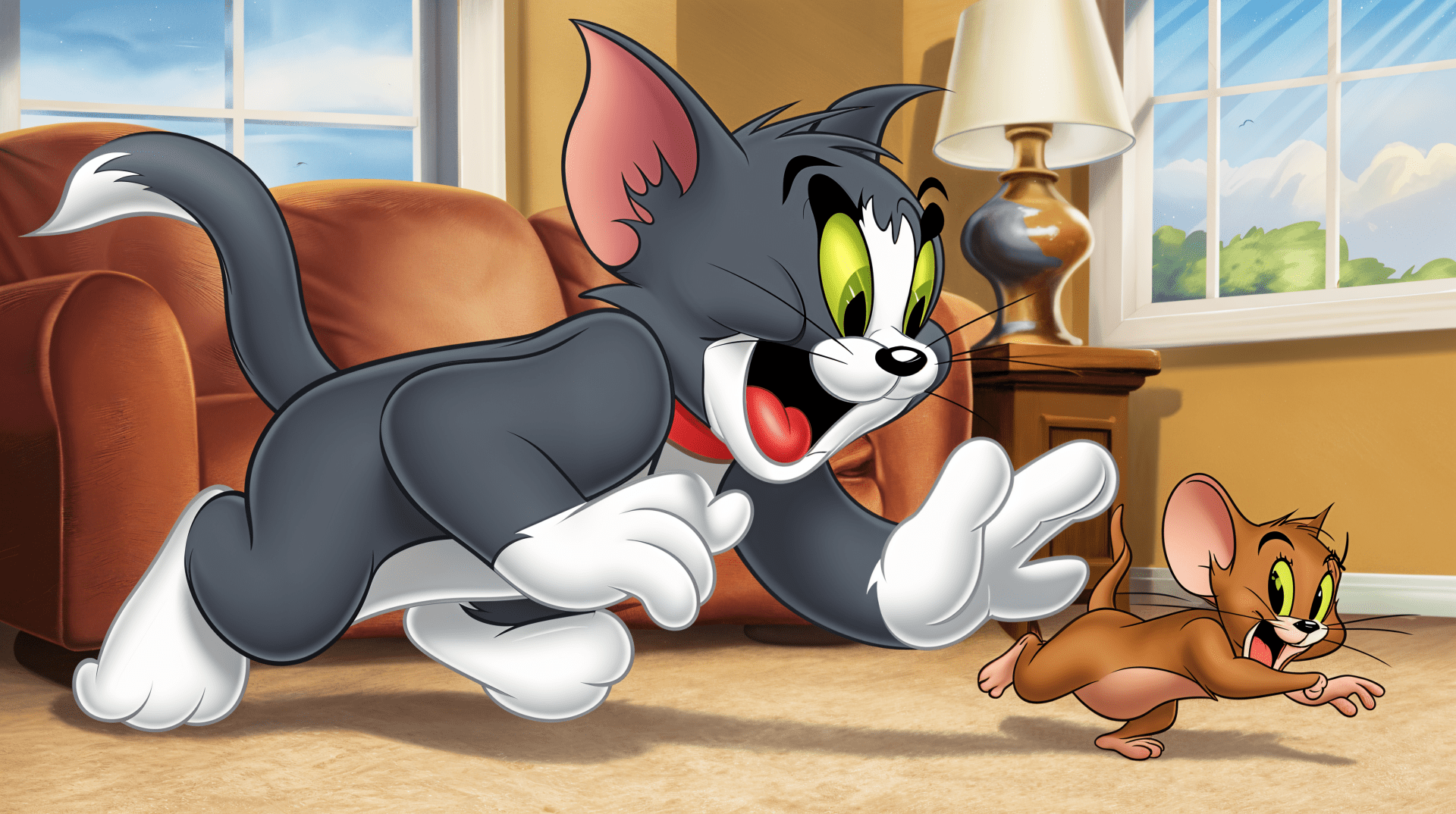1920x1074 Tom and Jerry: Classic Fun in 4K Ultra HD Wallpaper