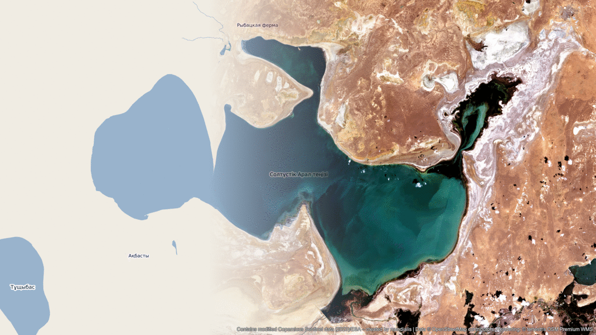 1200x675 Satellite image of the month Aral Sea (Kazakhstan)