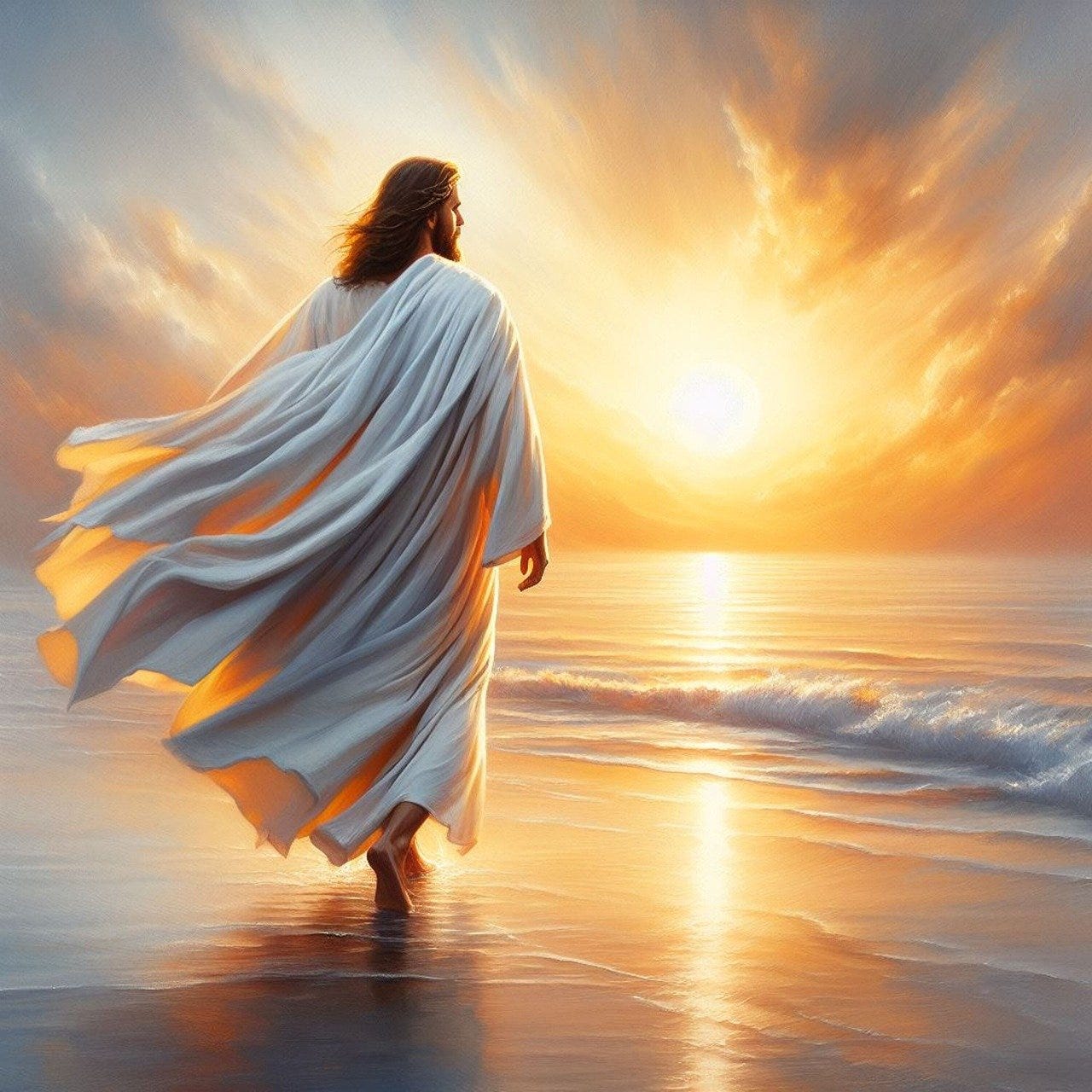 1280x1280 In this New Year. We Give Jesus Our Praise and Worship. by Mrs Diane Mary Markey