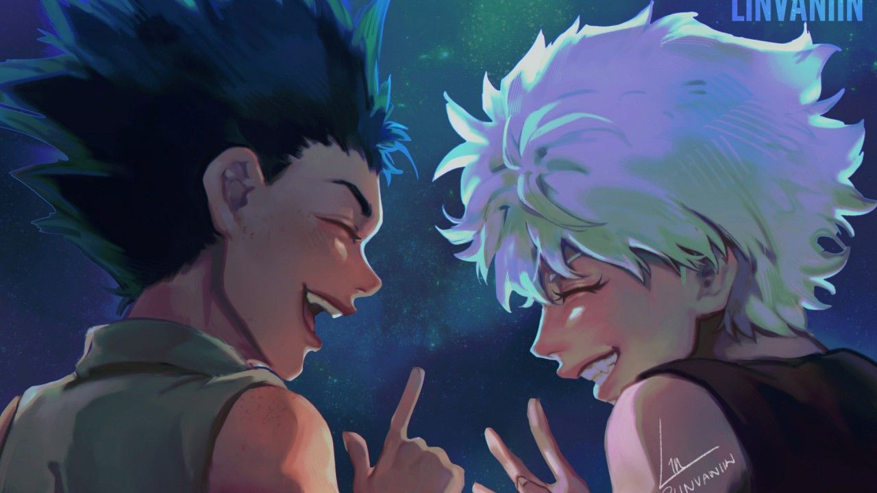 1280x720 Boy Gon Freecss Killua Zoldyck HD Hunter x Hunter Wallpaper