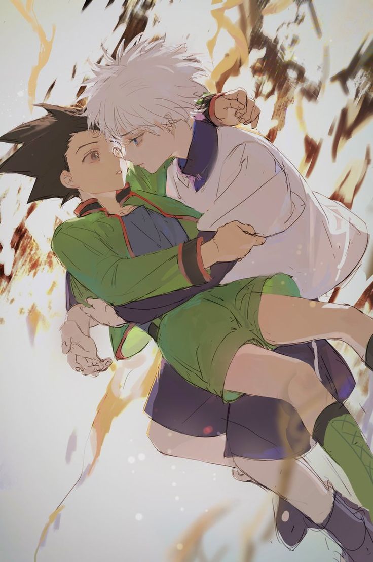736x1109 Killugon wallpaper. Hxh killua x gon, Killugon art, Killua e gon
