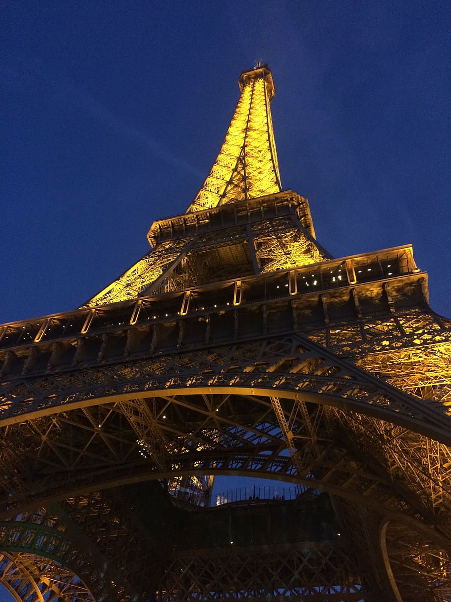 910x1213 paris, foreign countries, eiffel tower, night, light up, night view, travel, overseas trip